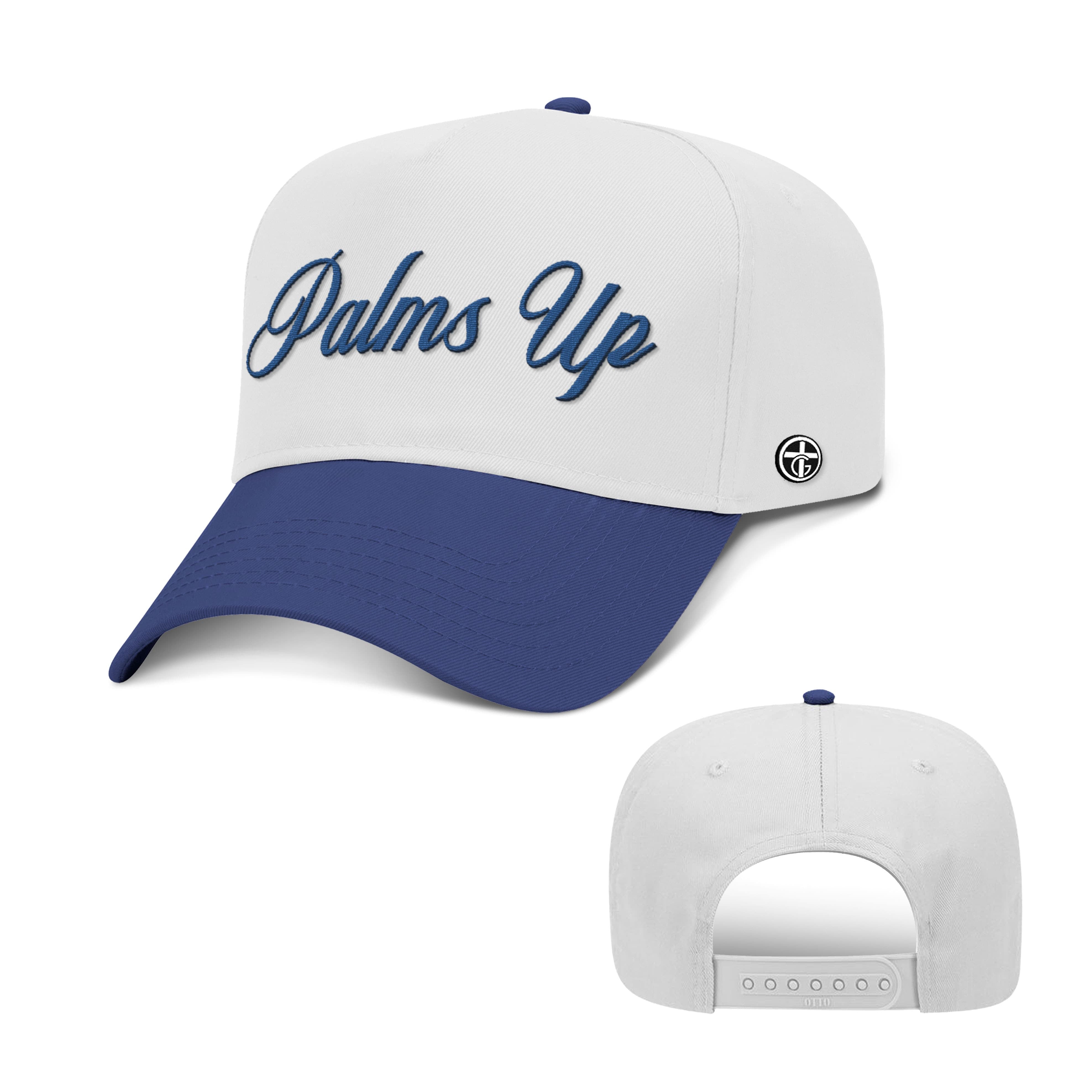 OurTrueGod Customs Hat Baseball / Royal Blue and White / One Size Palms Up Two Tone Hats