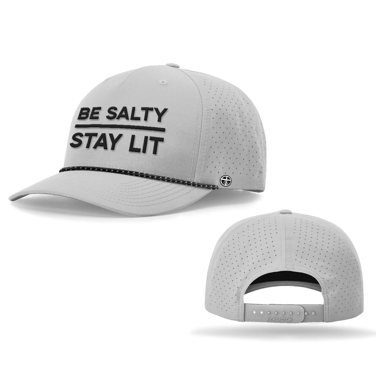 OurTrueGod Customs Hat Be Salty Stay Lit Performance Rope Hats