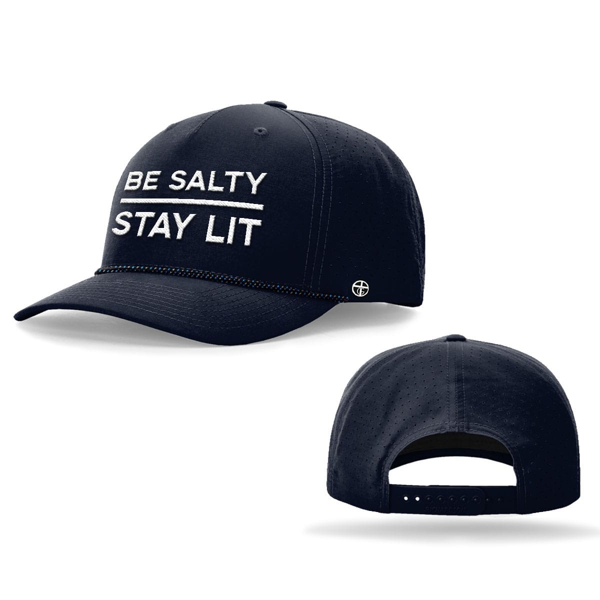 OurTrueGod Customs Hat Be Salty Stay Lit Performance Rope Hats
