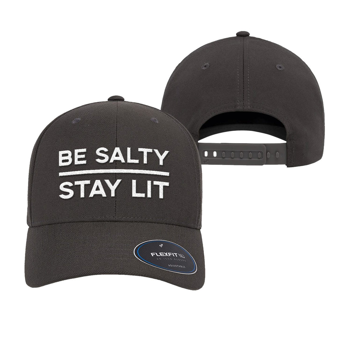 OurTrueGod Customs Hat Be Salty Stay Lit Premium Flexfit Hats