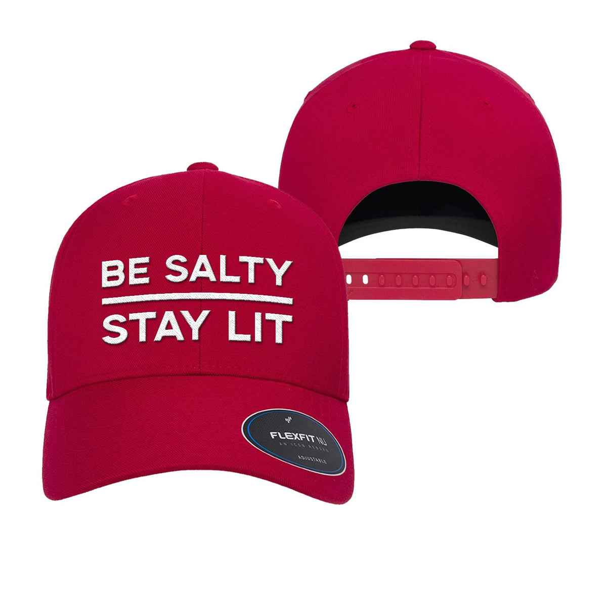 OurTrueGod Customs Hat Be Salty Stay Lit Premium Flexfit Hats