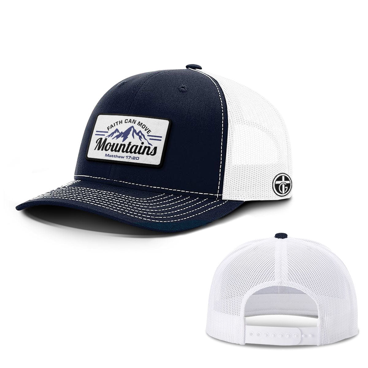 OurTrueGod Customs Hat Faith Can Move Mountains Patch Hats