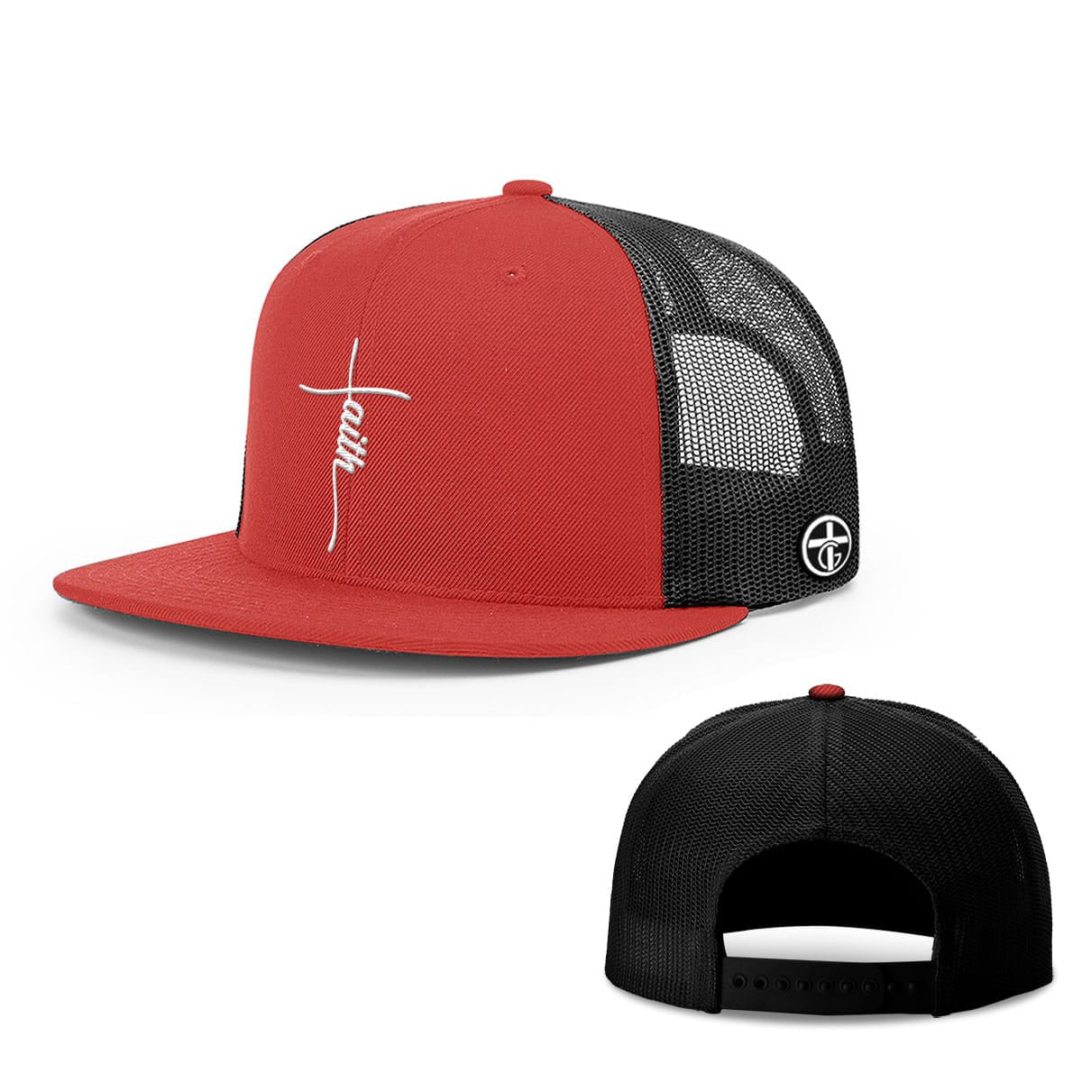 OurTrueGod Customs Hat Faith Cross Center Hats