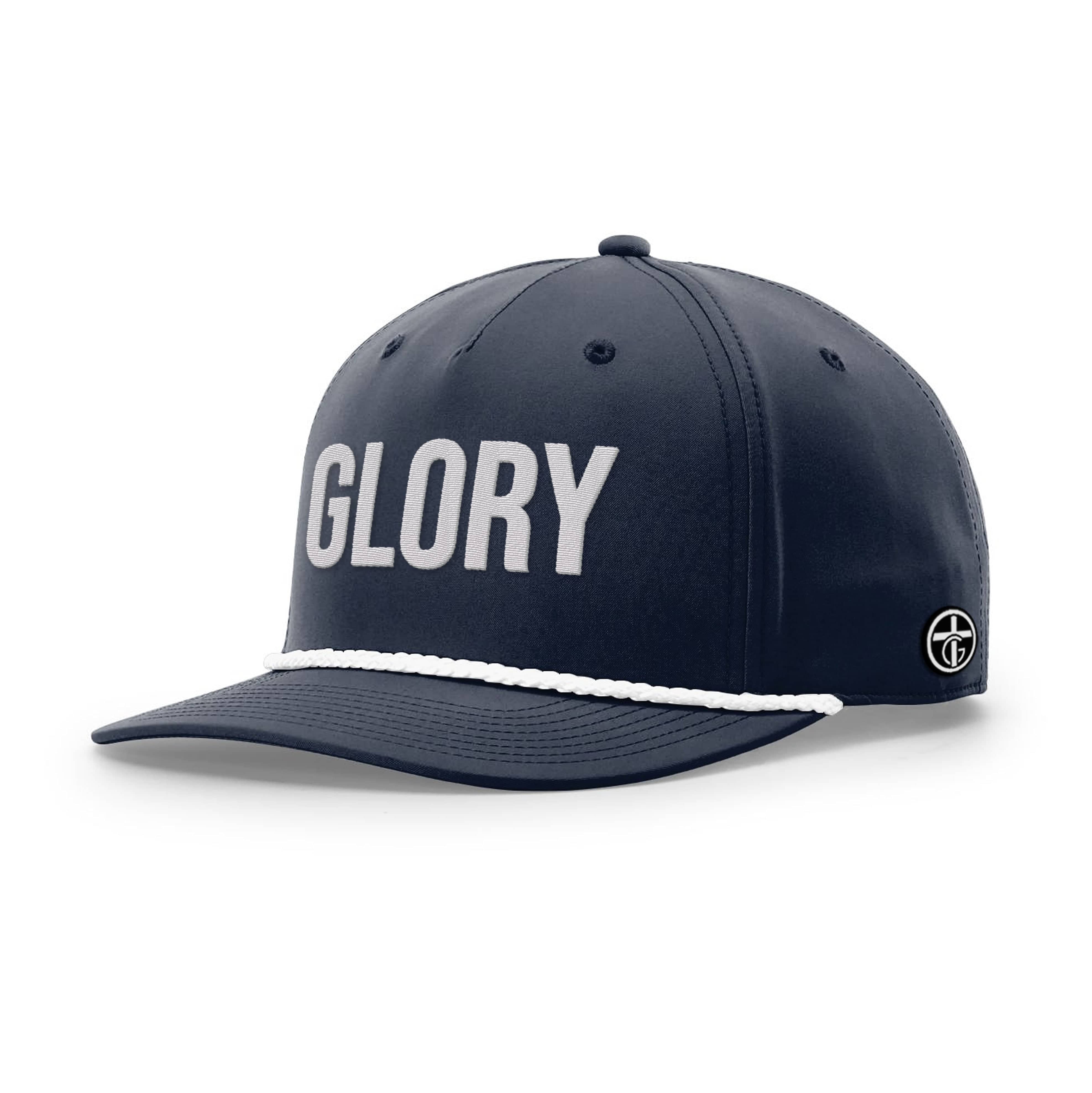 OurTrueGod Customs Hat Five Panel Classic / Navy and White / One Size GLORY Rope Hats