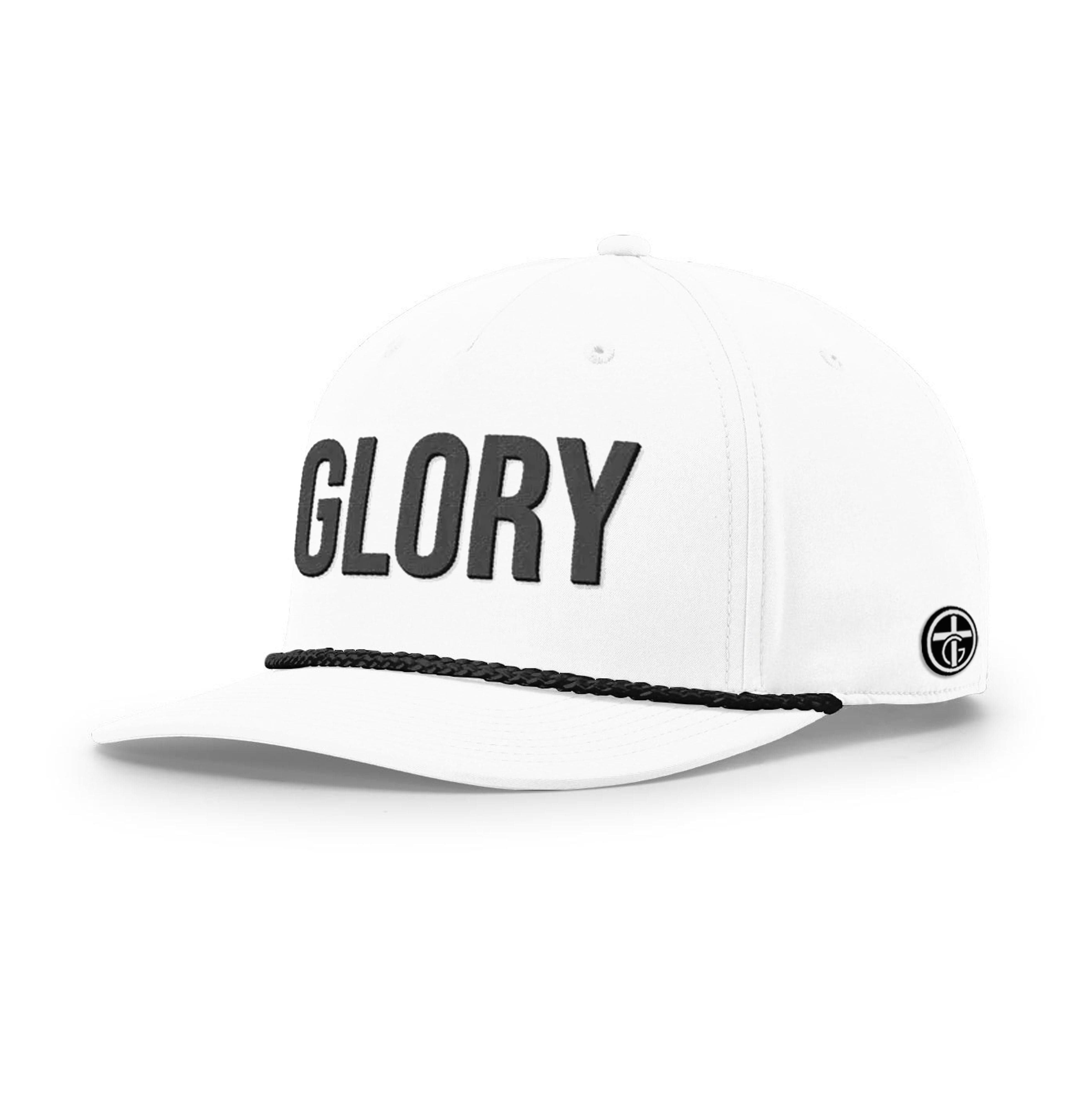 OurTrueGod Customs Hat Five Panel Classic / White and Black / One Size GLORY Rope Hats
