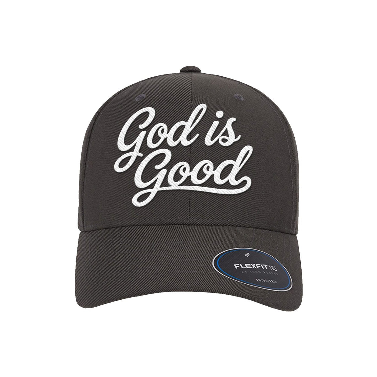 OurTrueGod Customs Hat Flexfit Adjustable Cap / Dark Grey / One Size God Is Good Premium Flexfit Hats