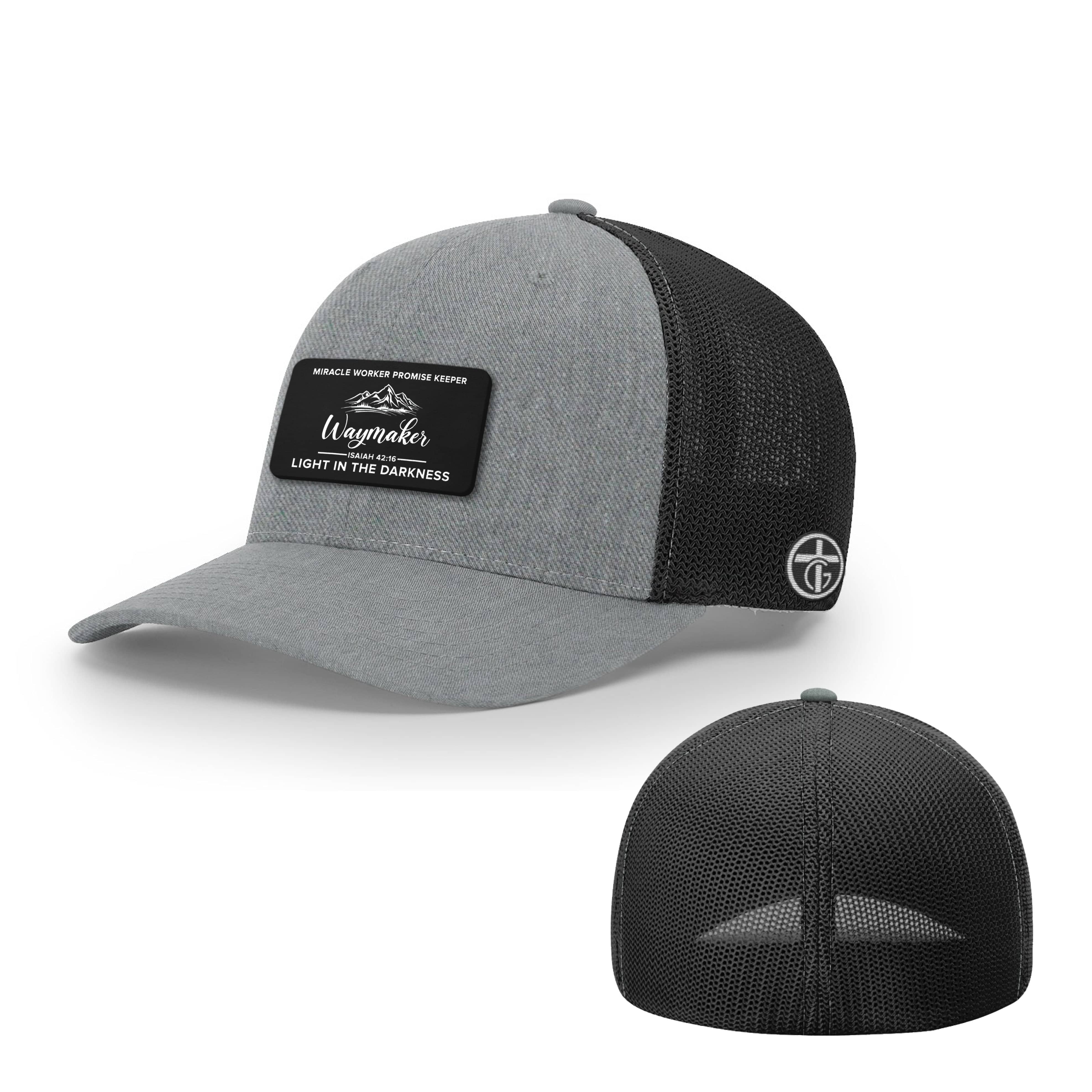 OurTrueGod Customs Hat Flexfit / Heather and Black / S/M Waymaker Patch Hats