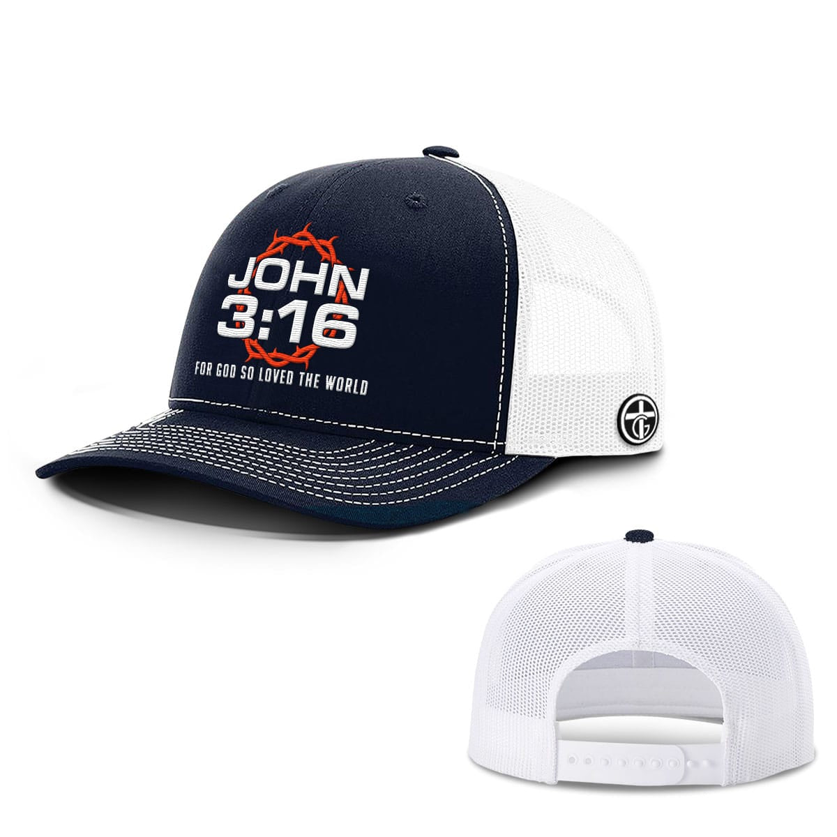 OurTrueGod Customs Hat For God So Loved The World Hats