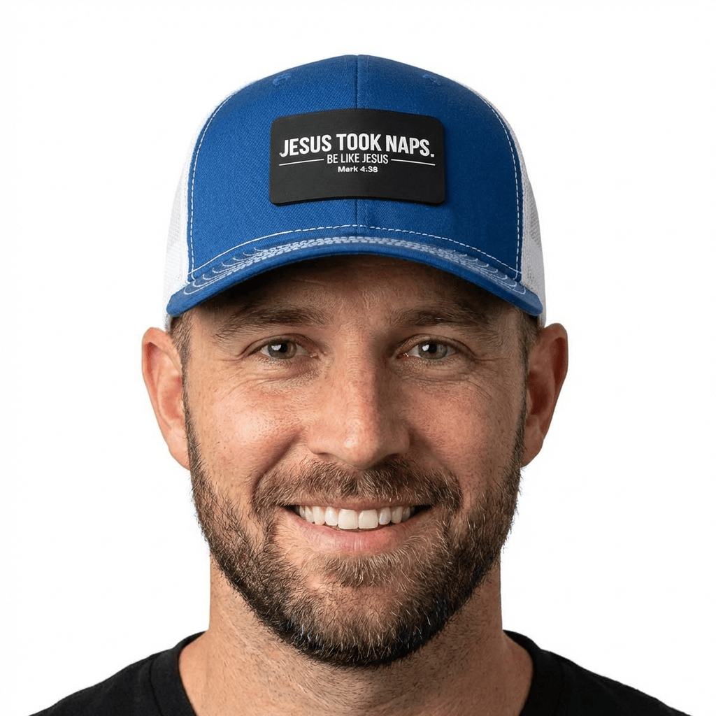 OurTrueGod Customs Hat Jesus Took Naps Patch Hats