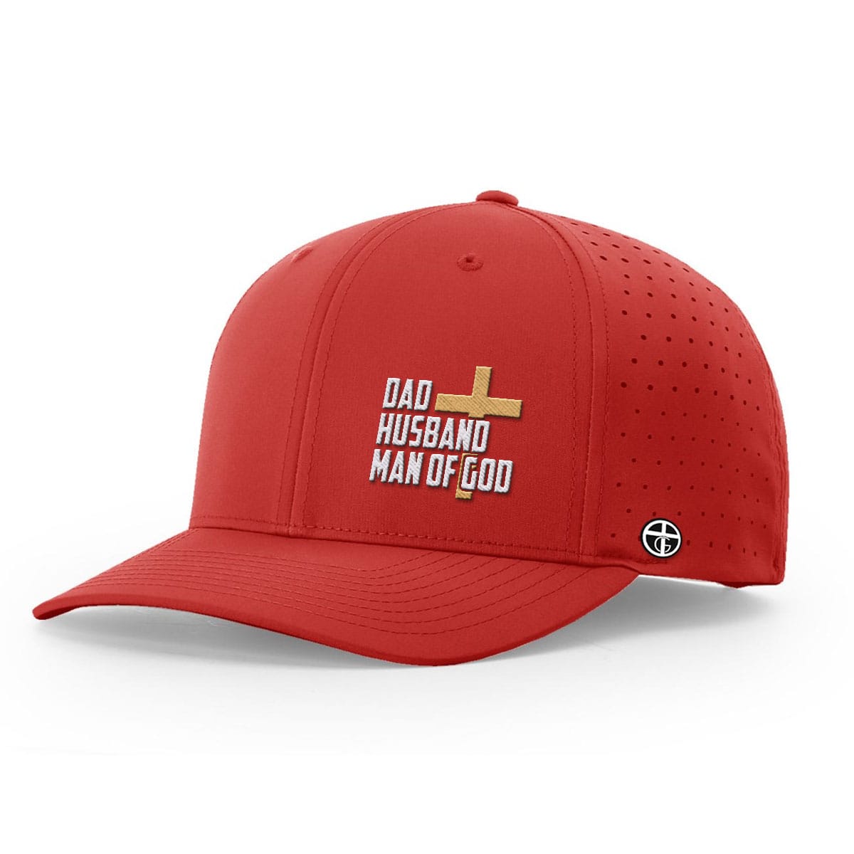 OurTrueGod Customs Hat Performance Hat / Red / S Dad, Husband, Man of God Performance Hats