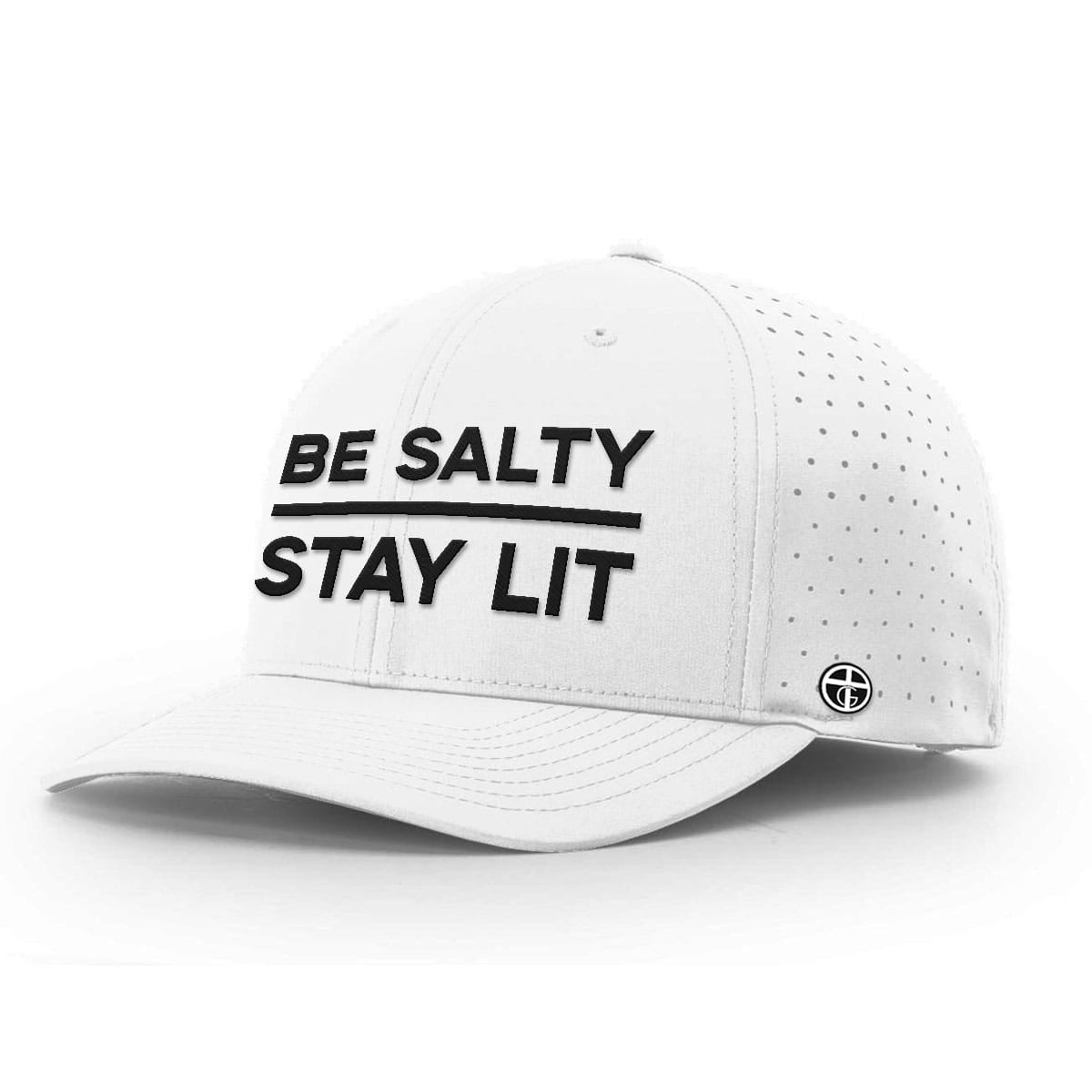 OurTrueGod Customs Hat Performance Hat / White / S Be Salty Stay Lit Performance Hats