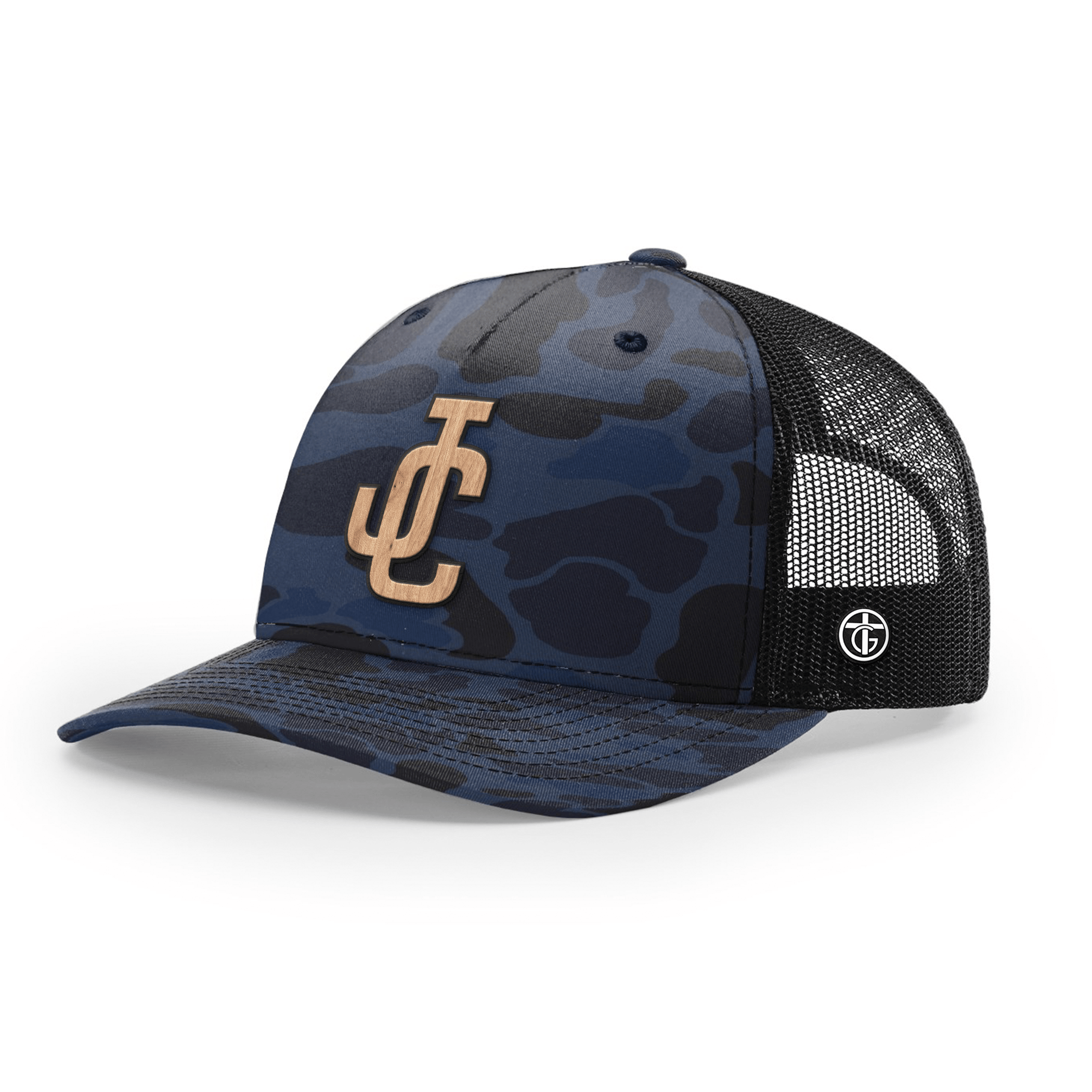 OurTrueGod Customs Hat Snapback / Admiral Duck Camo and Black / One Size JC Wood Patch Camo Hats