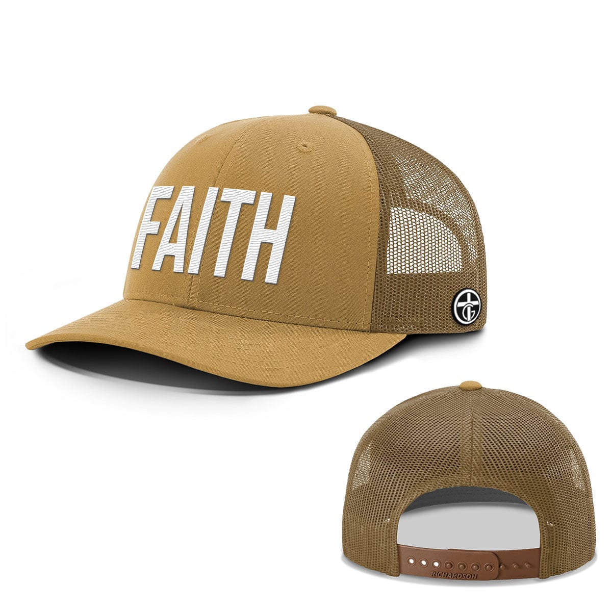 OurTrueGod Customs Hat Snapback / Amber Gold / One Size FAITH Everyday Faith Hats