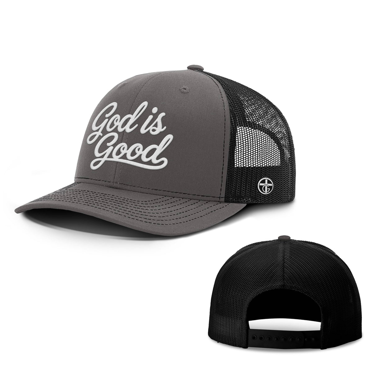 OurTrueGod Customs Hat Snapback / Charcoal and Black / One Size God Is Good Hats