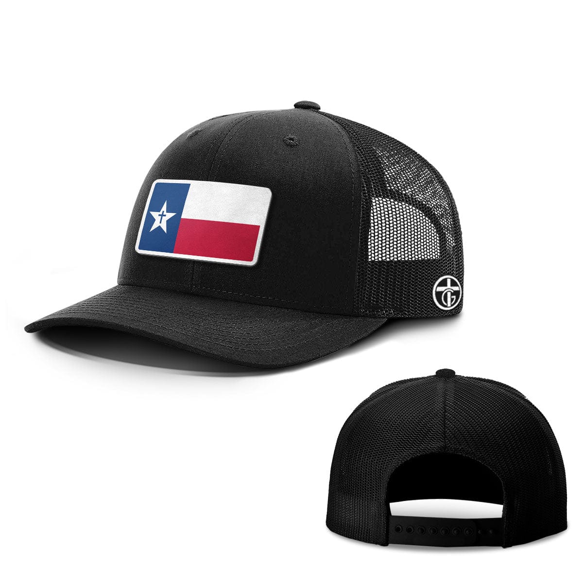 OurTrueGod Customs Hat Snapback / Full Black / One Size Texas is God's Country Patch Hats