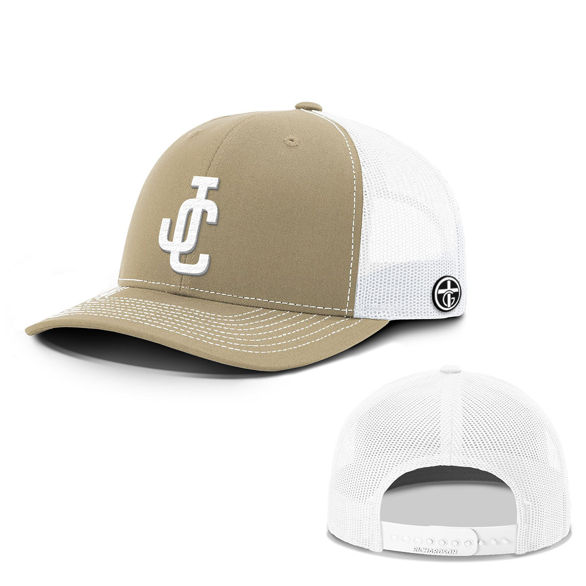 OurTrueGod Customs Hat Snapback / Khaki and White / One Size JC Everyday Faith Hats