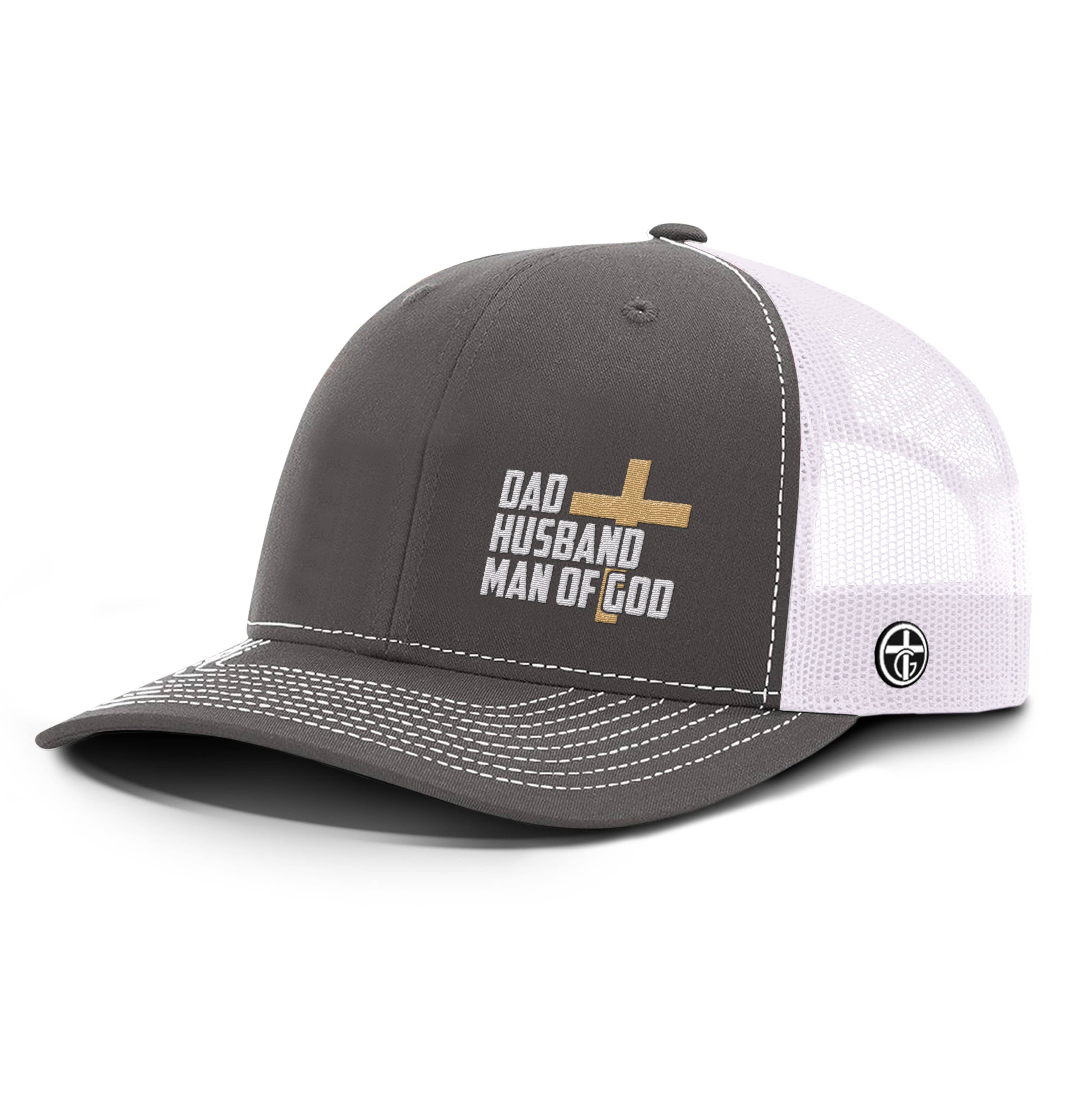 OurTrueGod Customs Hat Snapback / OS / Charcoal and Black Limited Edition Dad, Husband, Man of God Hat