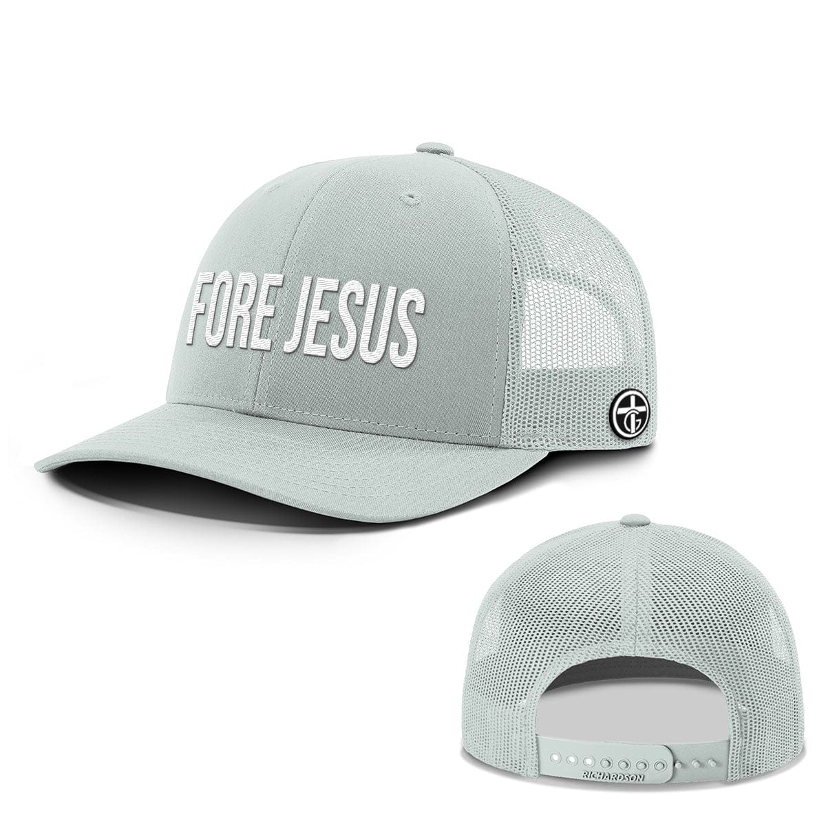 OurTrueGod Customs Hat Snapback / Quarry / One Size FORE JESUS Everyday Faith Hats