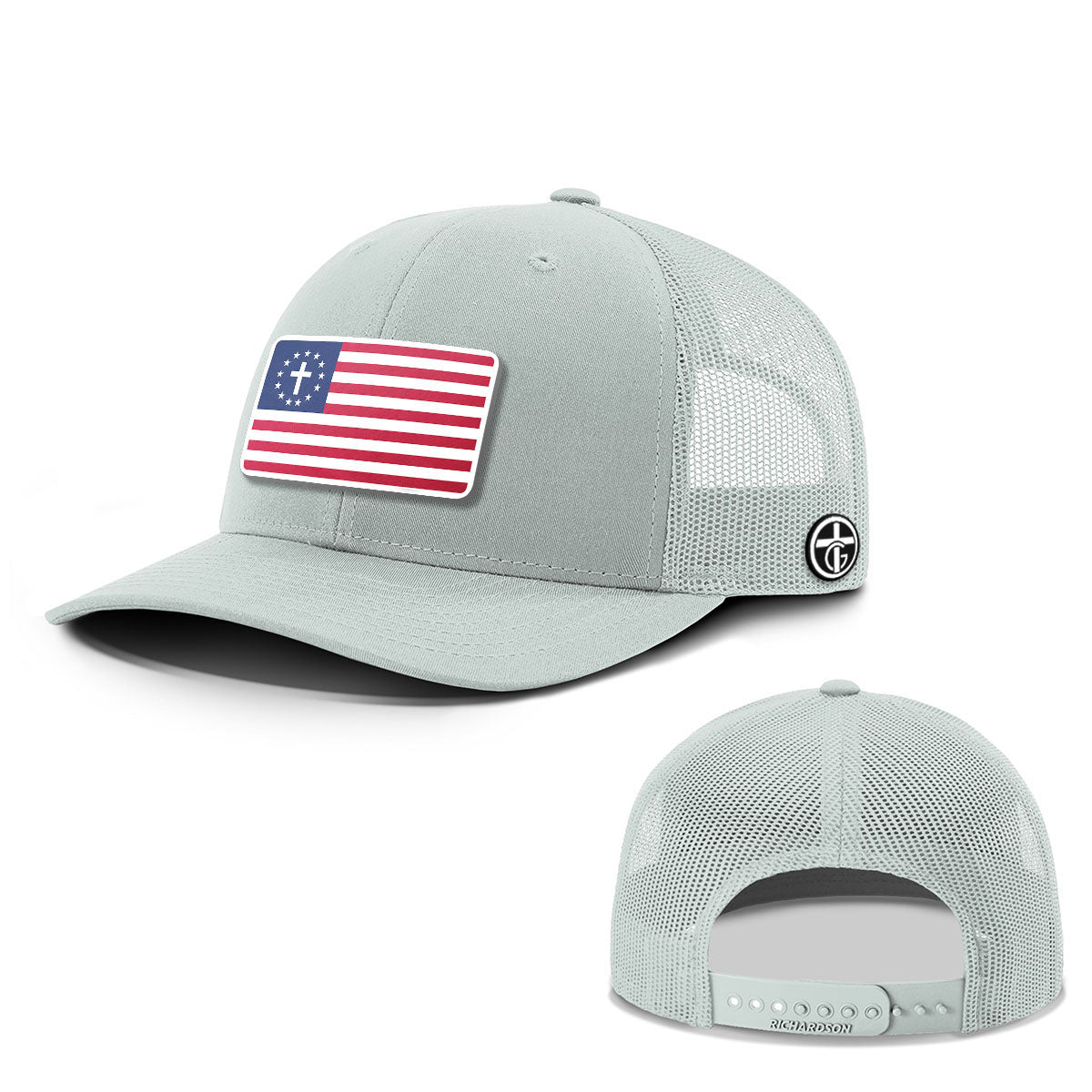 OurTrueGod Customs Hat Snapback / Quarry / One Size One Nation Under God Patch Everyday Faith Hats