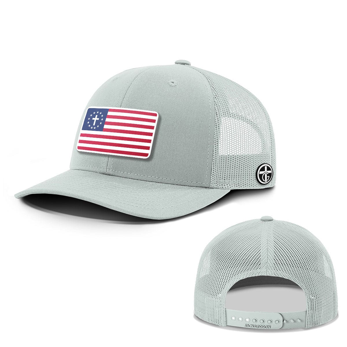 OurTrueGod Customs Hat Snapback / Quarry / One Size One Nation Under God Patch Everyday Faith Hats