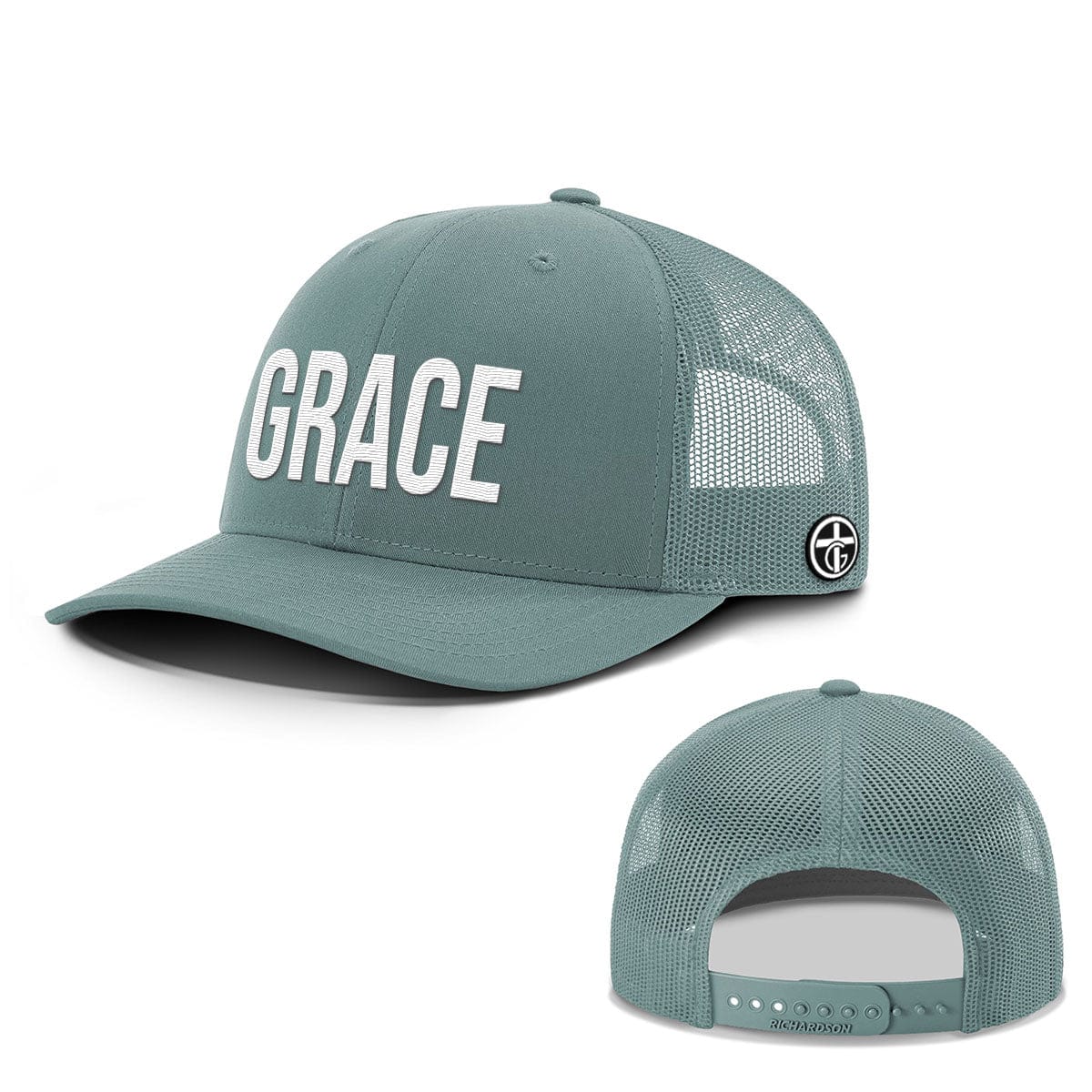 OurTrueGod Customs Hat Snapback / Smoke Blue / One Size GRACE Everyday Faith Hats