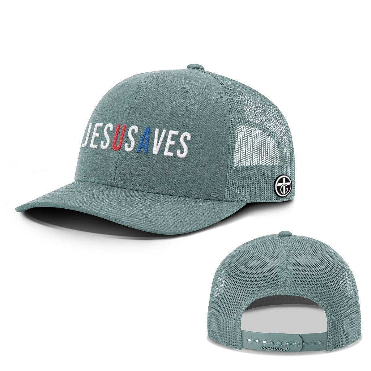 OurTrueGod Customs Hat Snapback / Smoke Blue / One Size JESUSAVES Everyday Faith Hats