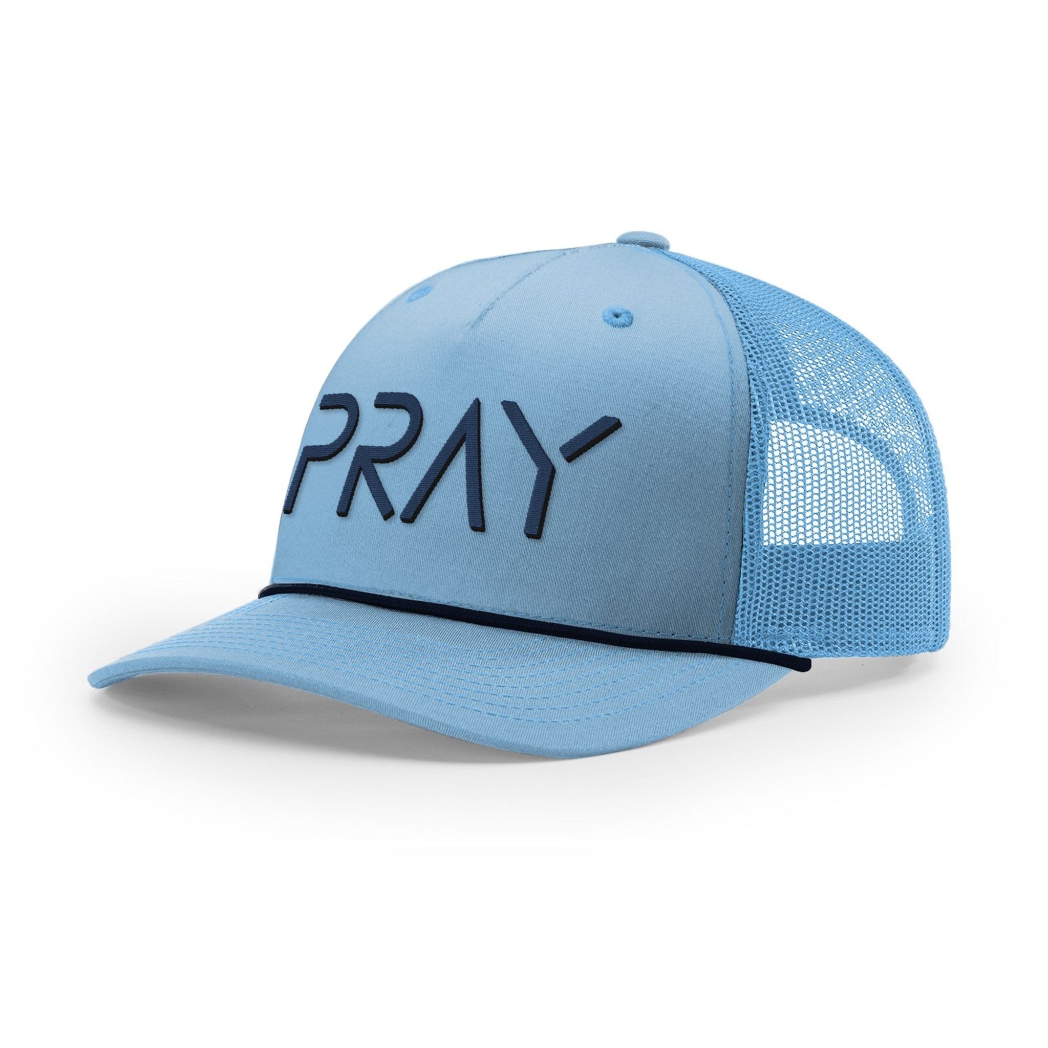 PRAY Rope Trucker Hats - Our True God