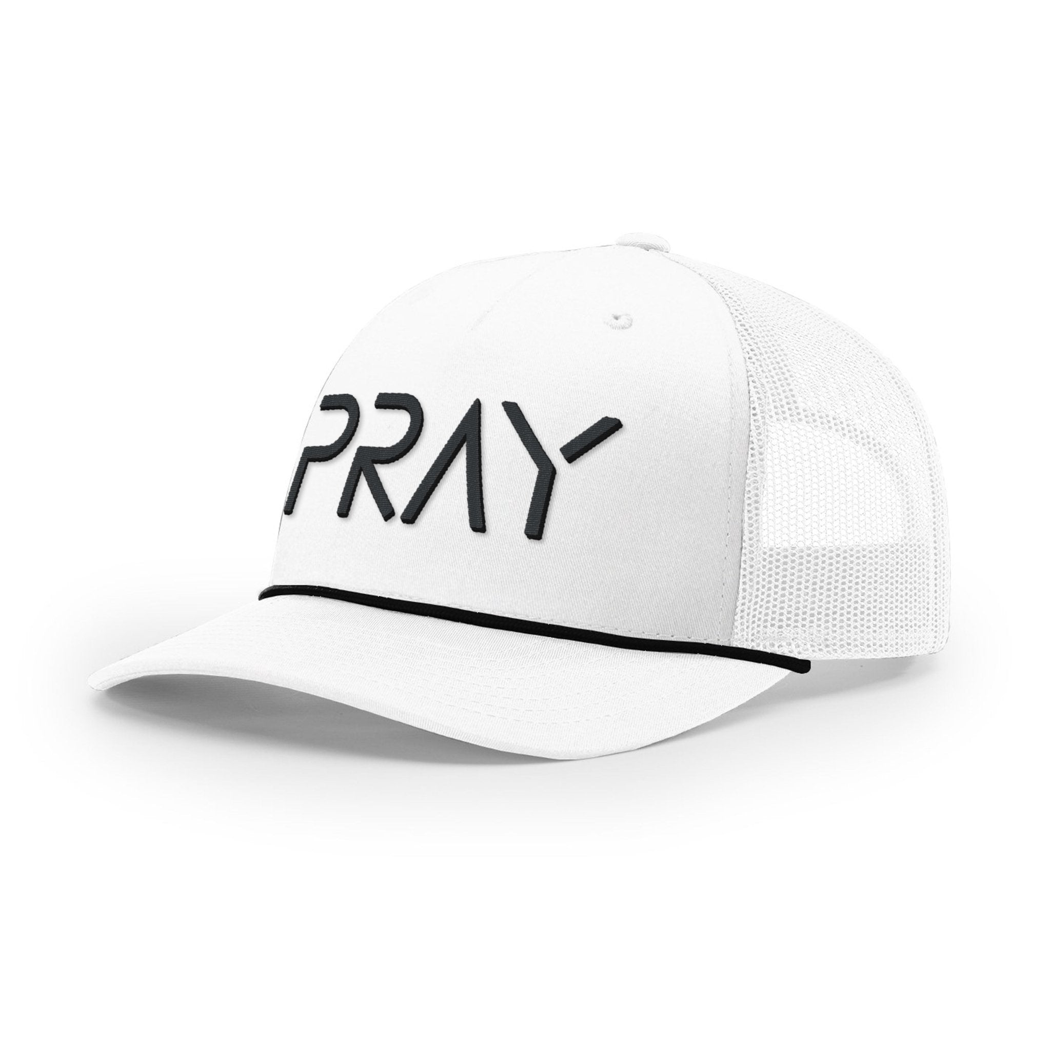 PRAY Rope Trucker Hats - Our True God
