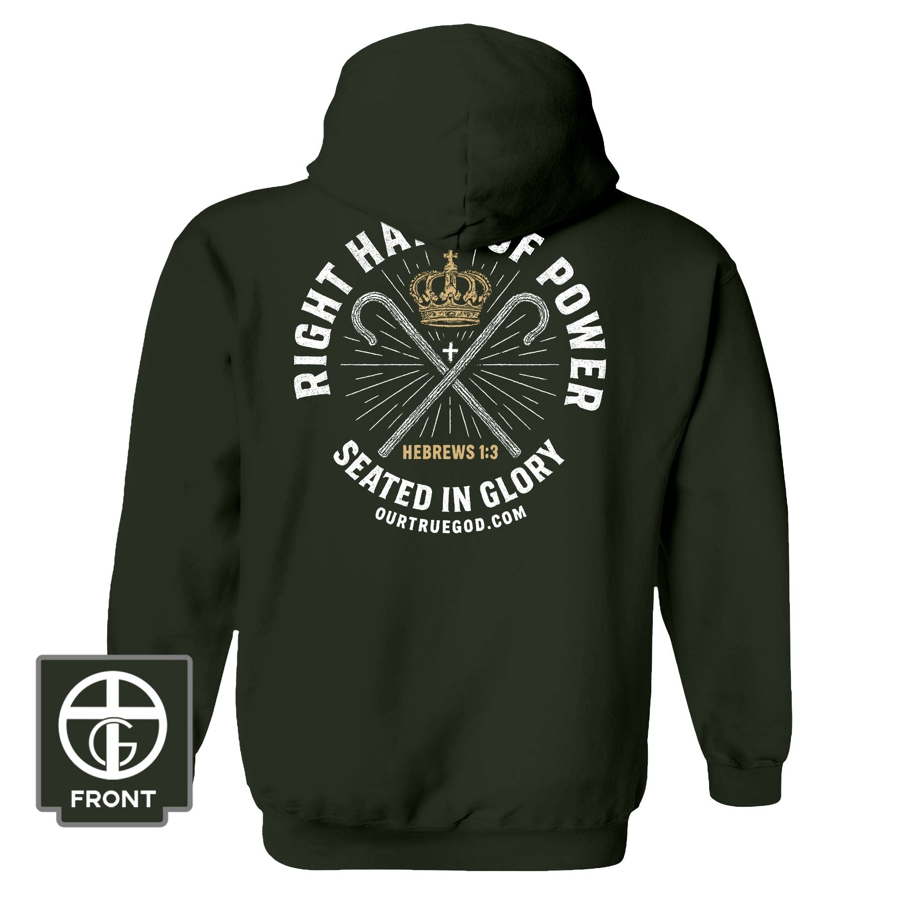 Right Hand of Power Fall Collection Hoodie - Our True God