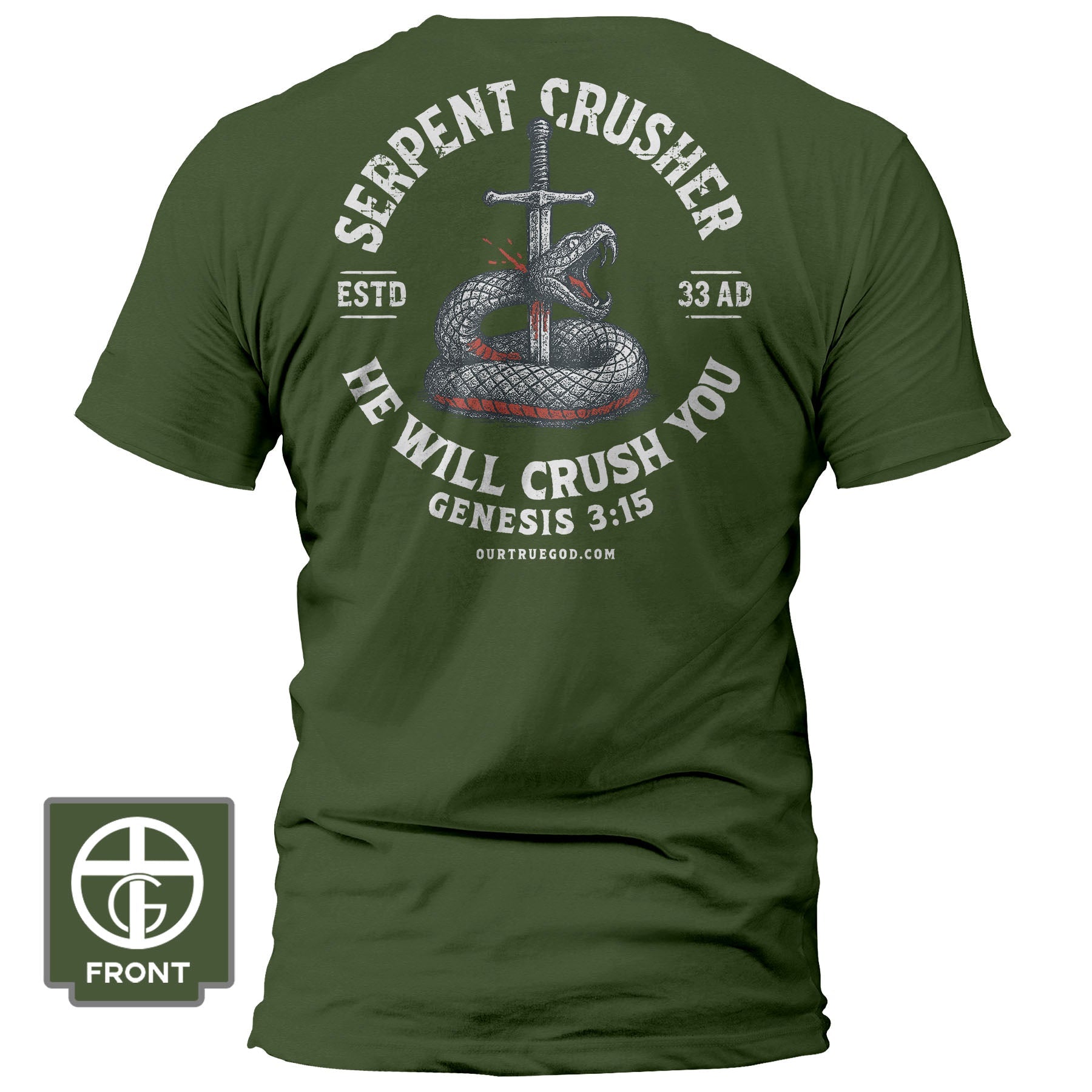 Serpent Crusher Fall Collection T-Shirt - Our True God