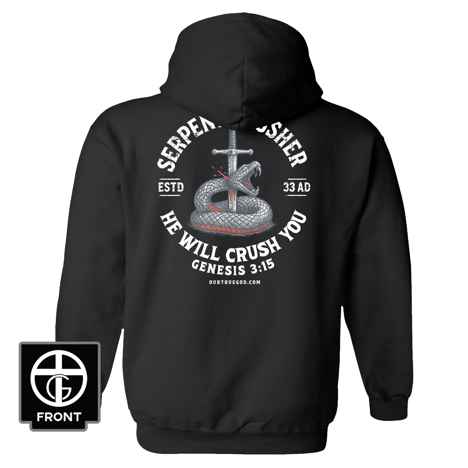 Serpent Crusher Hoodie - Our True God
