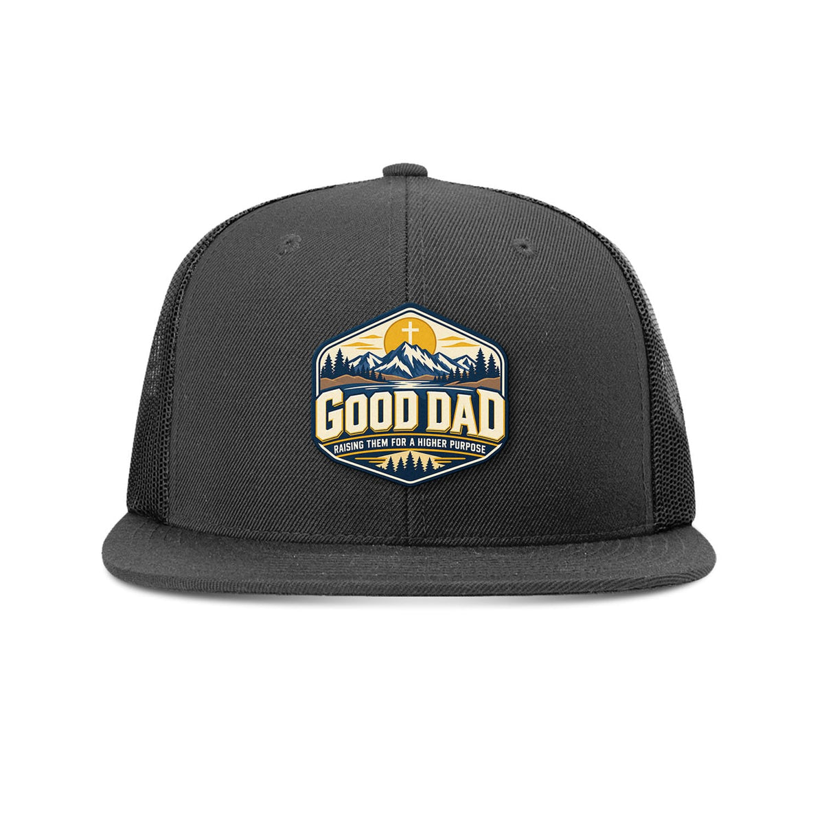 SunFrog Solutions Hat Black Good Dad Trucker Hat