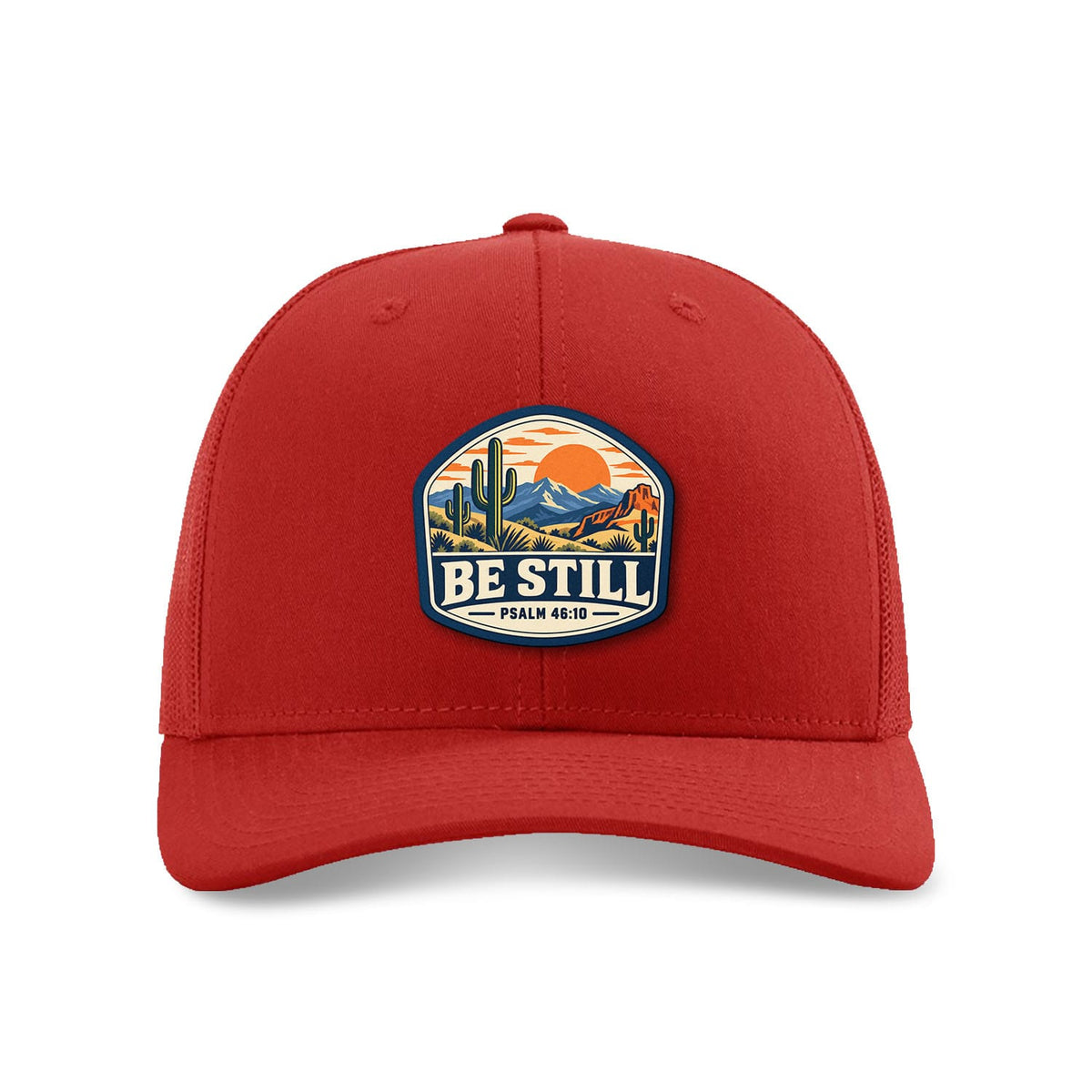 SunFrog Solutions Hat Red Be Still Psalm 46:10 Trucker Hat