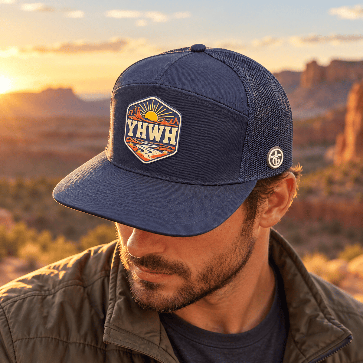 SunFrog Solutions Hat YHWH Patch Trucker Hat