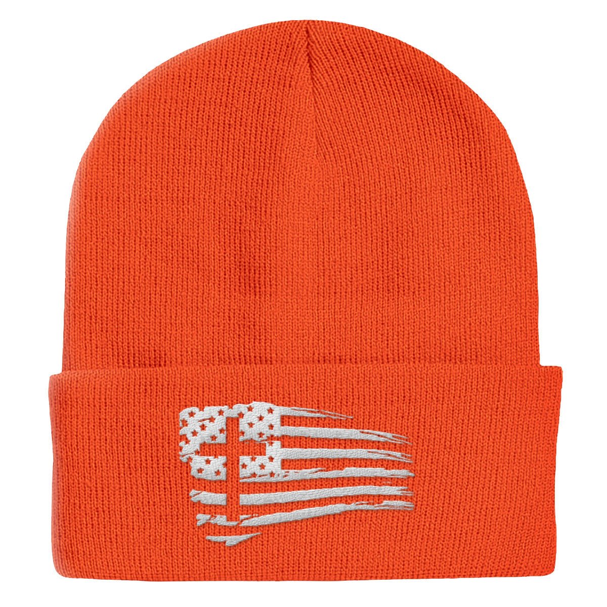 Tattered Flag Cross Beanies - Our True God