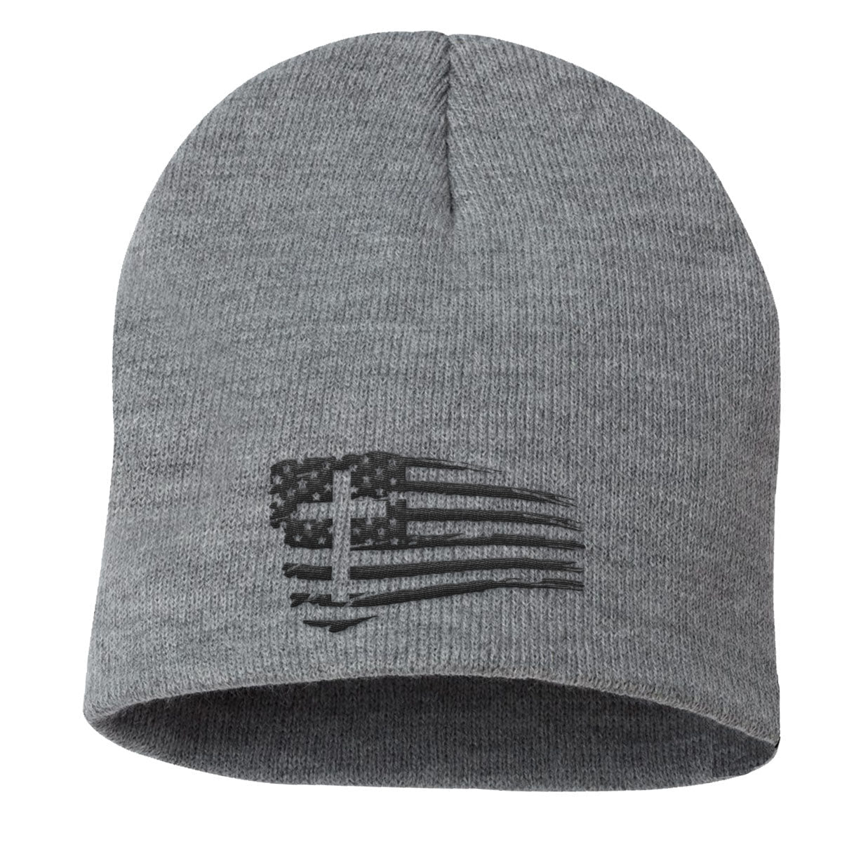 Tattered Flag Cross Beanies - Our True God