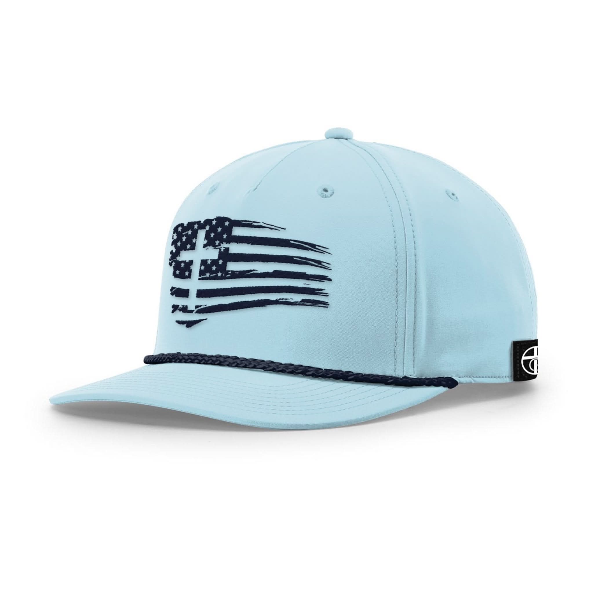 Tattered Flag Cross Rope Hats - Our True God