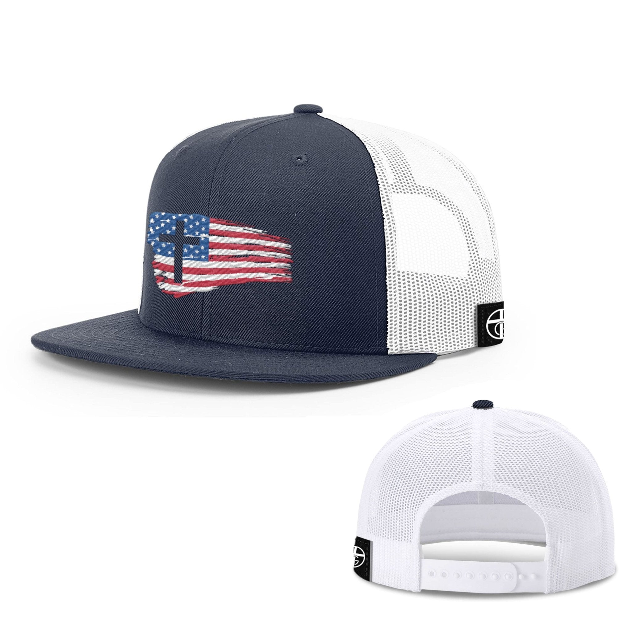 Tattered USA Flag Hats - Our True God