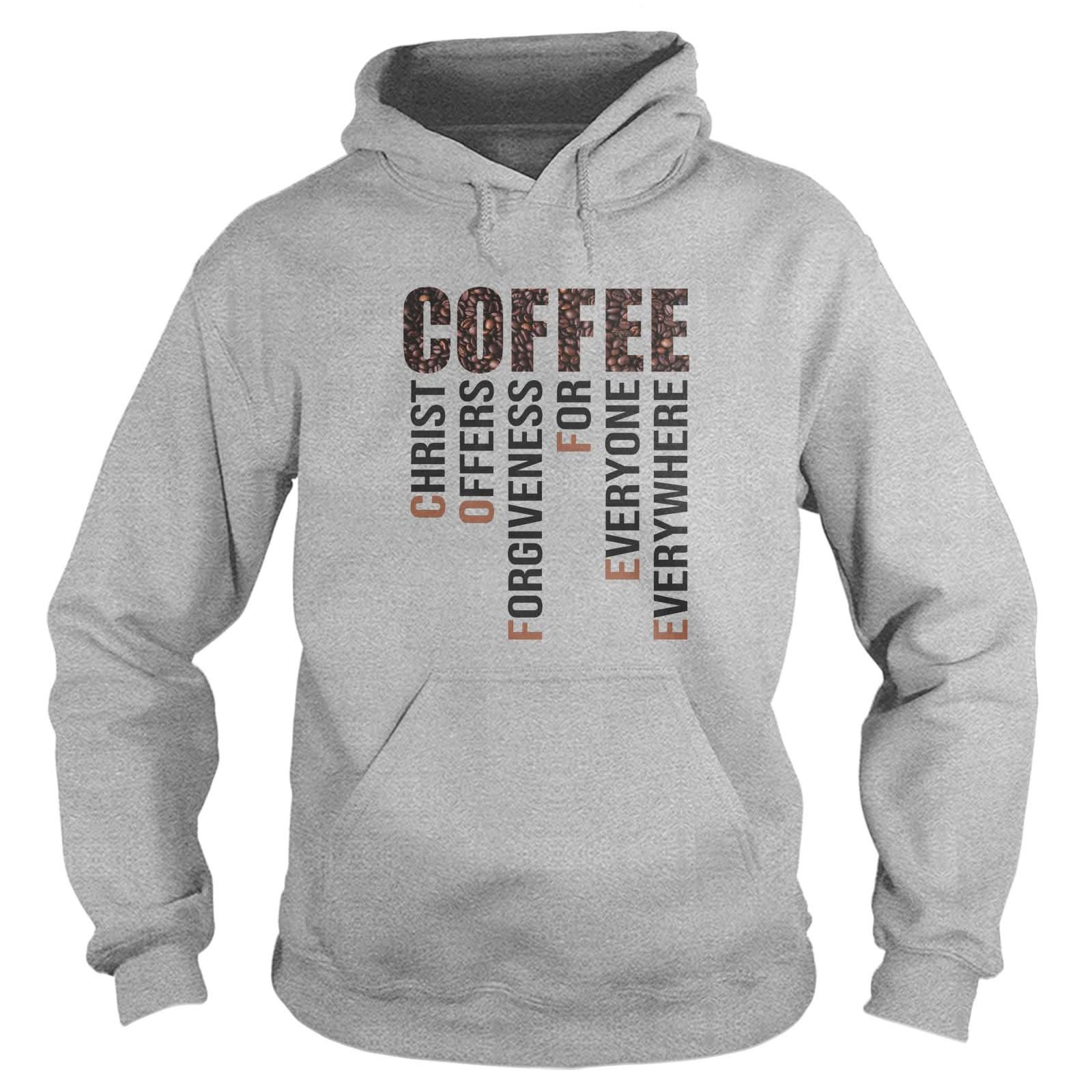 Coffee Christ Offers Forgiveness Long Sleeve T-Shirt - Our True God