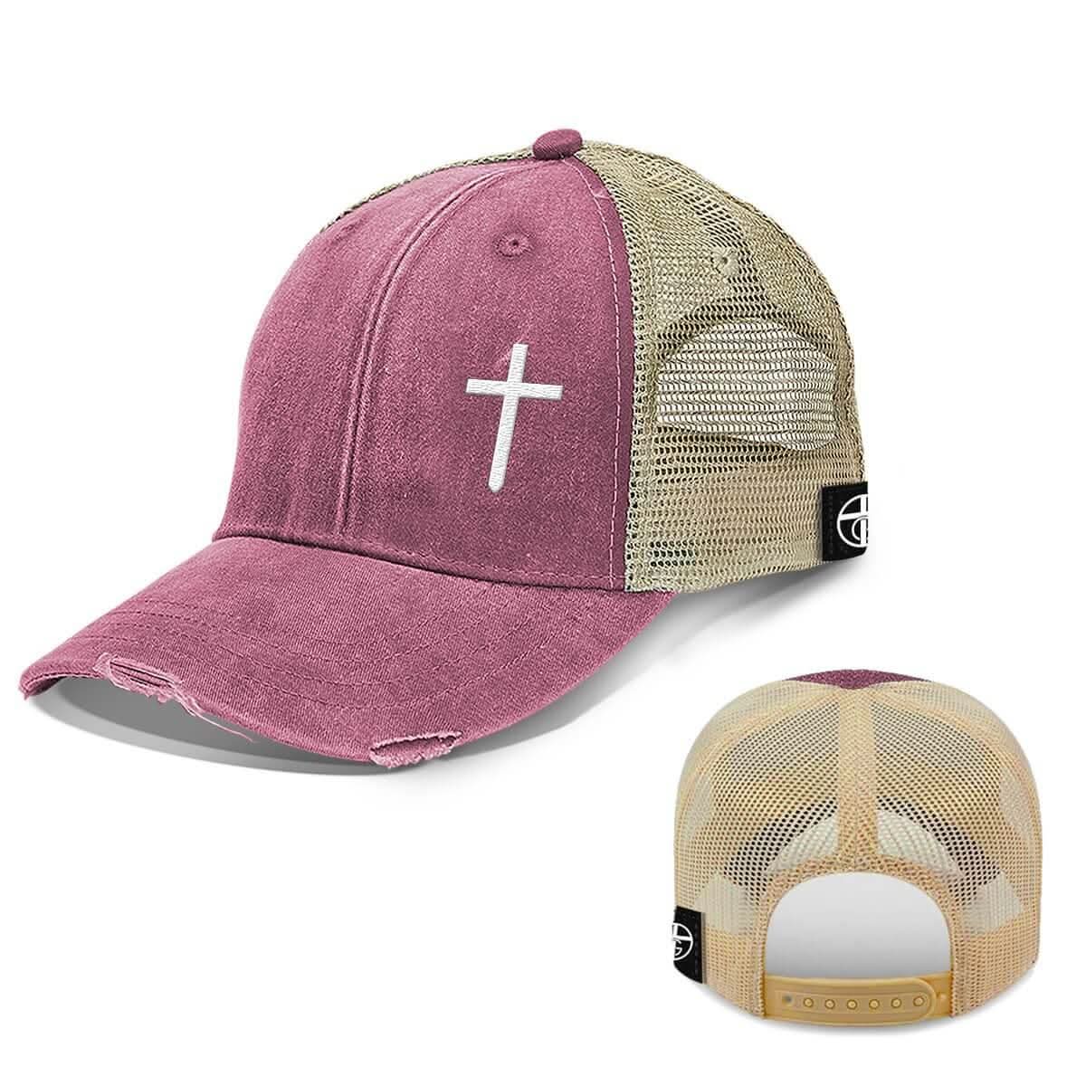 Cross Lower Left Trucker Hats - Our True God