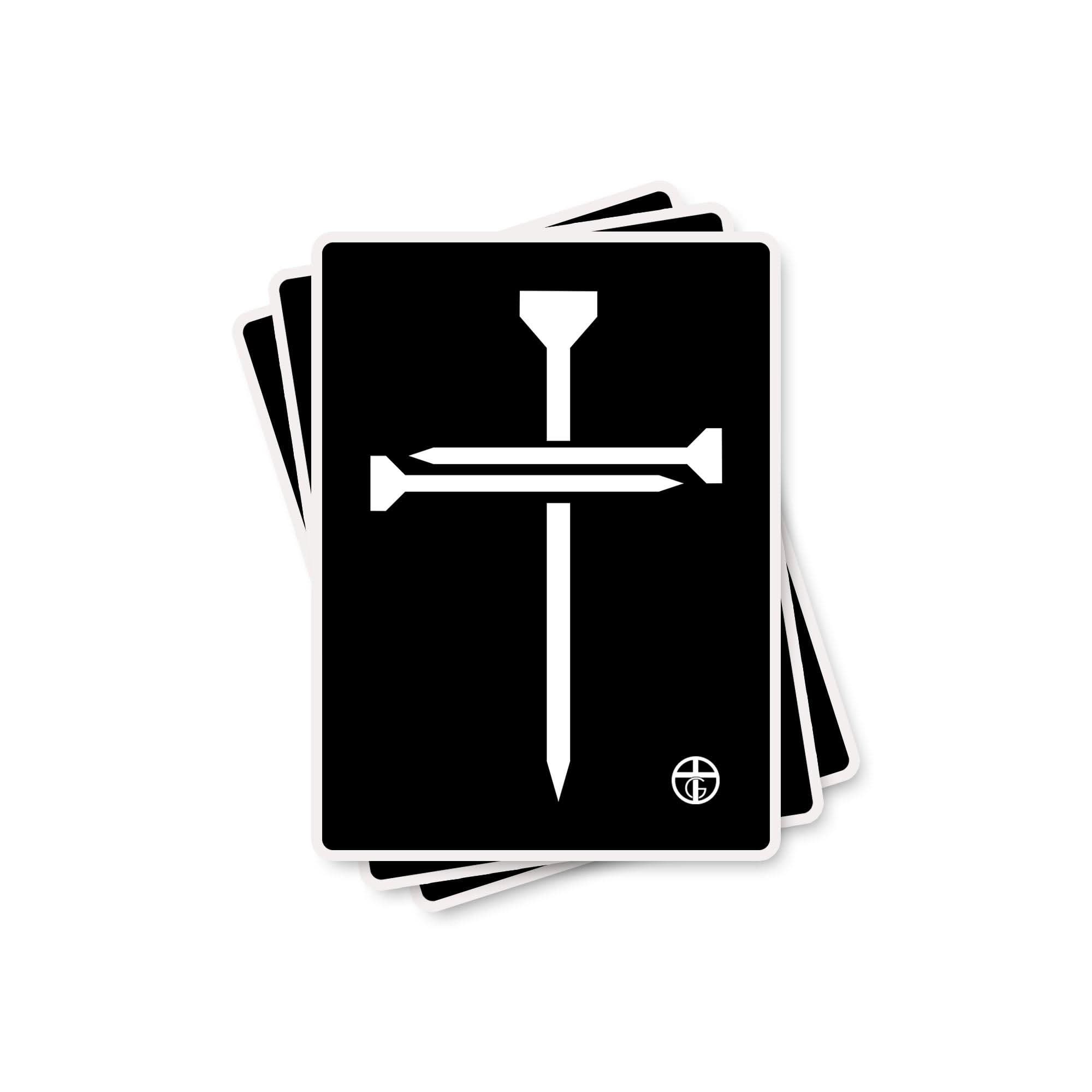 EDGE Printed Products Decal 3 Nail Cross Decals