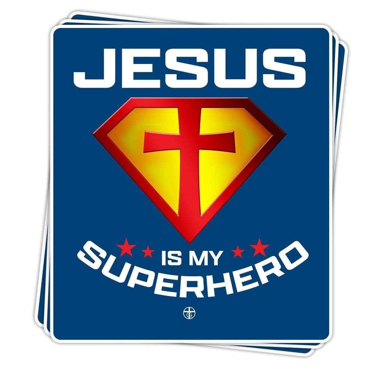 EDGE Printed Products Decal Jesus is my Superhero Decals