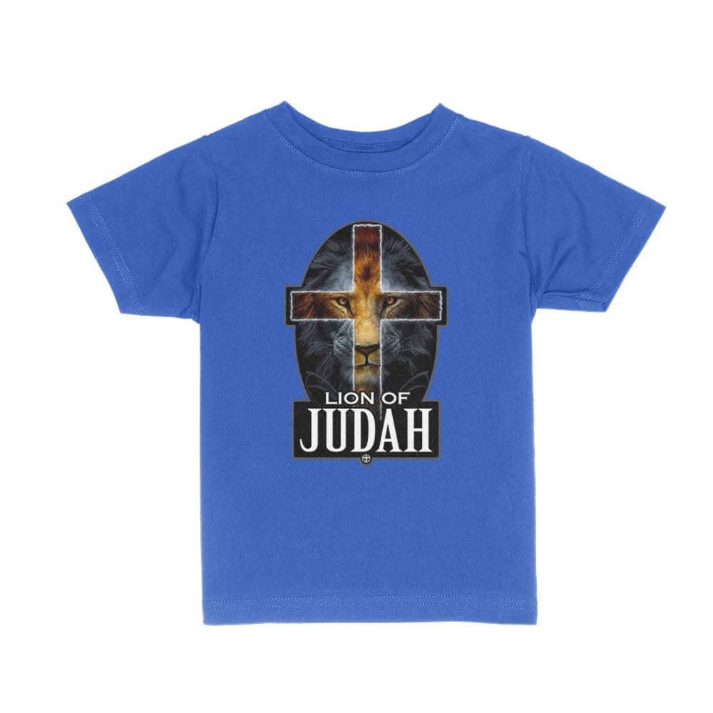 Lion Of Judah Cross Kids Shirts - Our True God