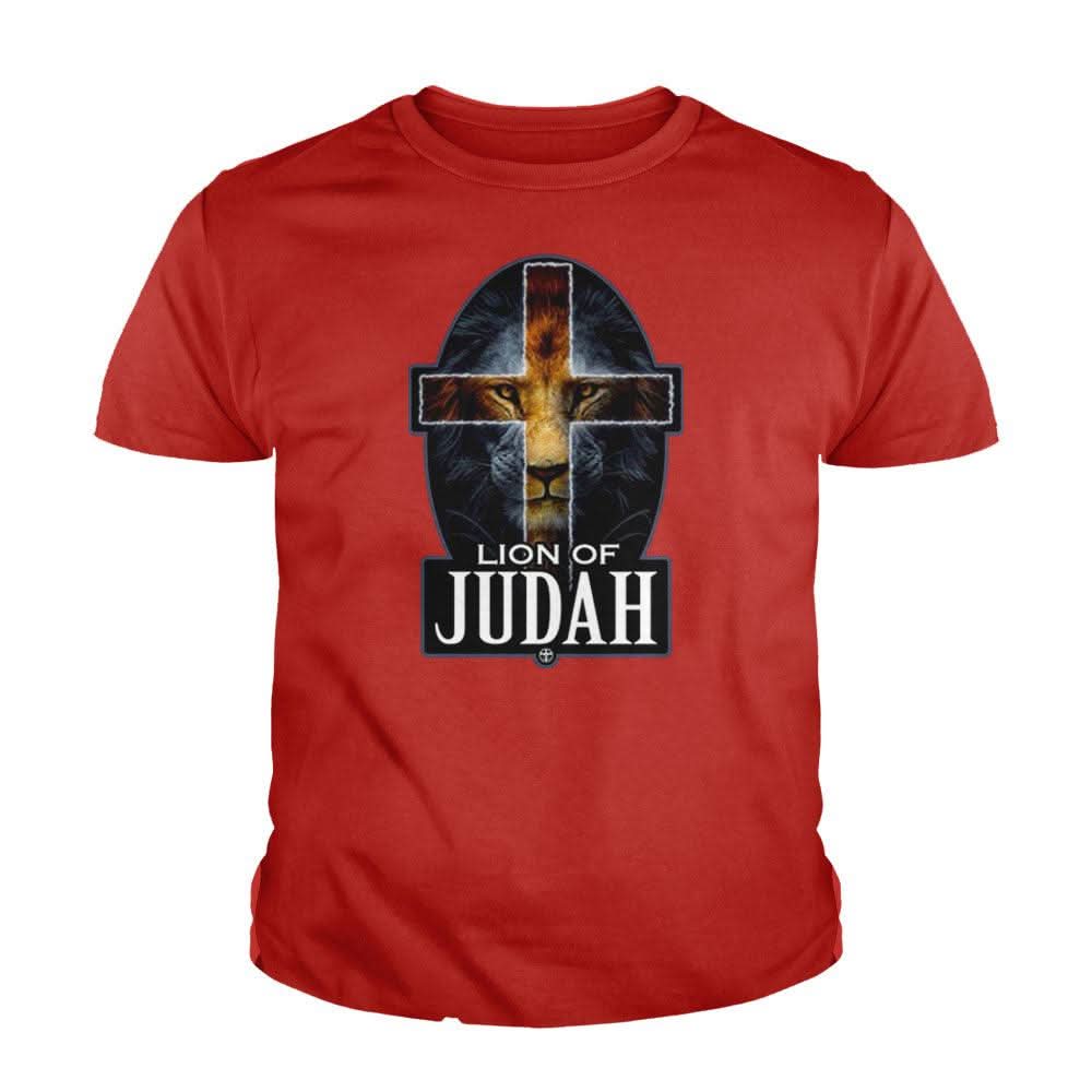 Lion Of Judah Cross Kids Shirts - Our True God