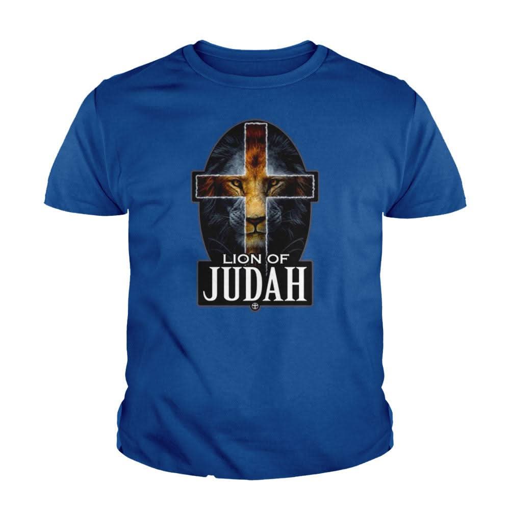 Lion Of Judah Cross Kids Shirts - Our True God