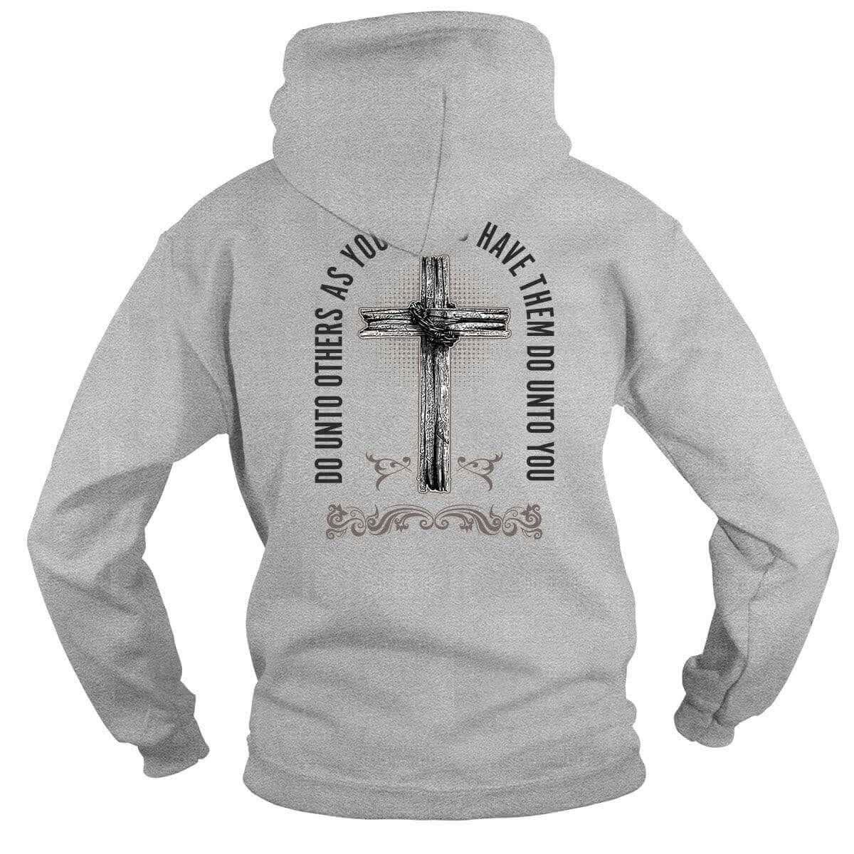 Our True God Apparel A Sinner Saved By Grace - Do Unto Others T-Shirt (Front and Back)