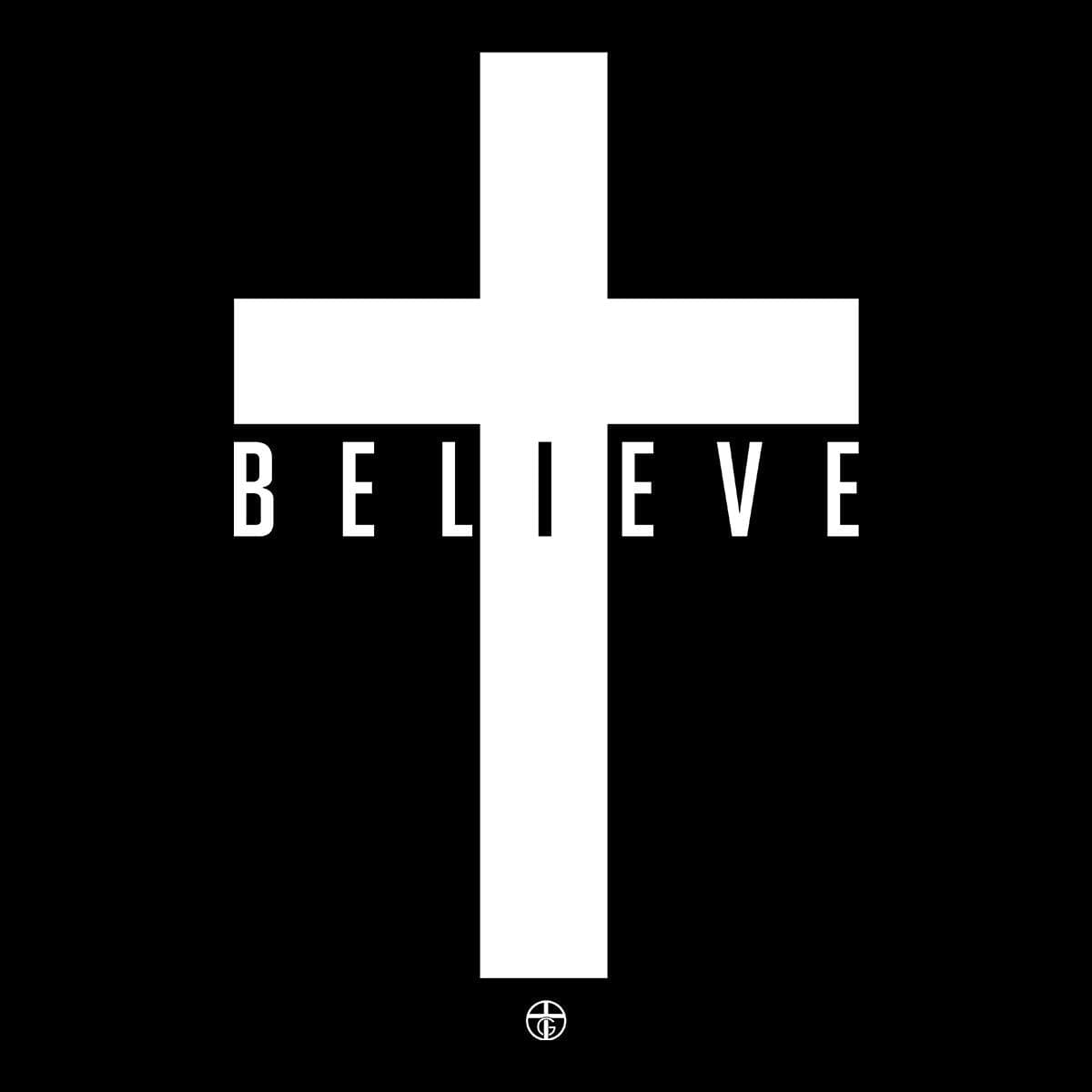 Our True God Apparel Cross Believe T-Shirt