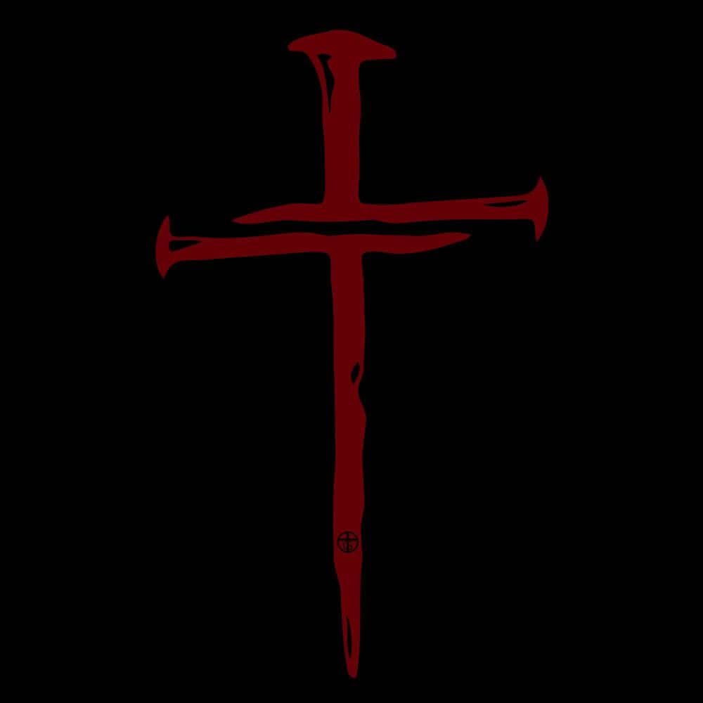 Our True God Apparel Nail Cross Maroon T-Shirt