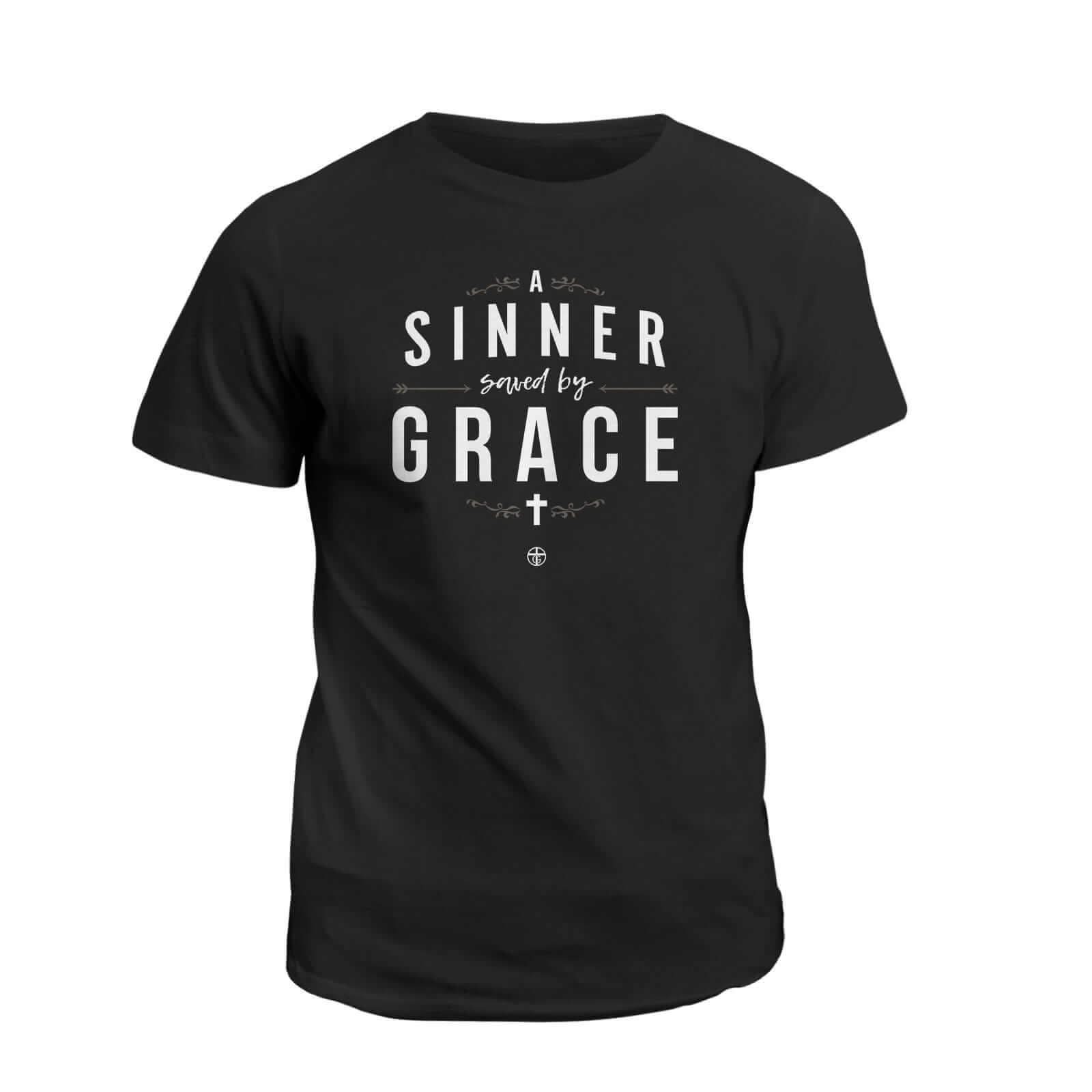 Our True God Apparel T-Shirt / Black / S A Sinner Saved By Grace - Do Unto Others T-Shirt (Front and Back)