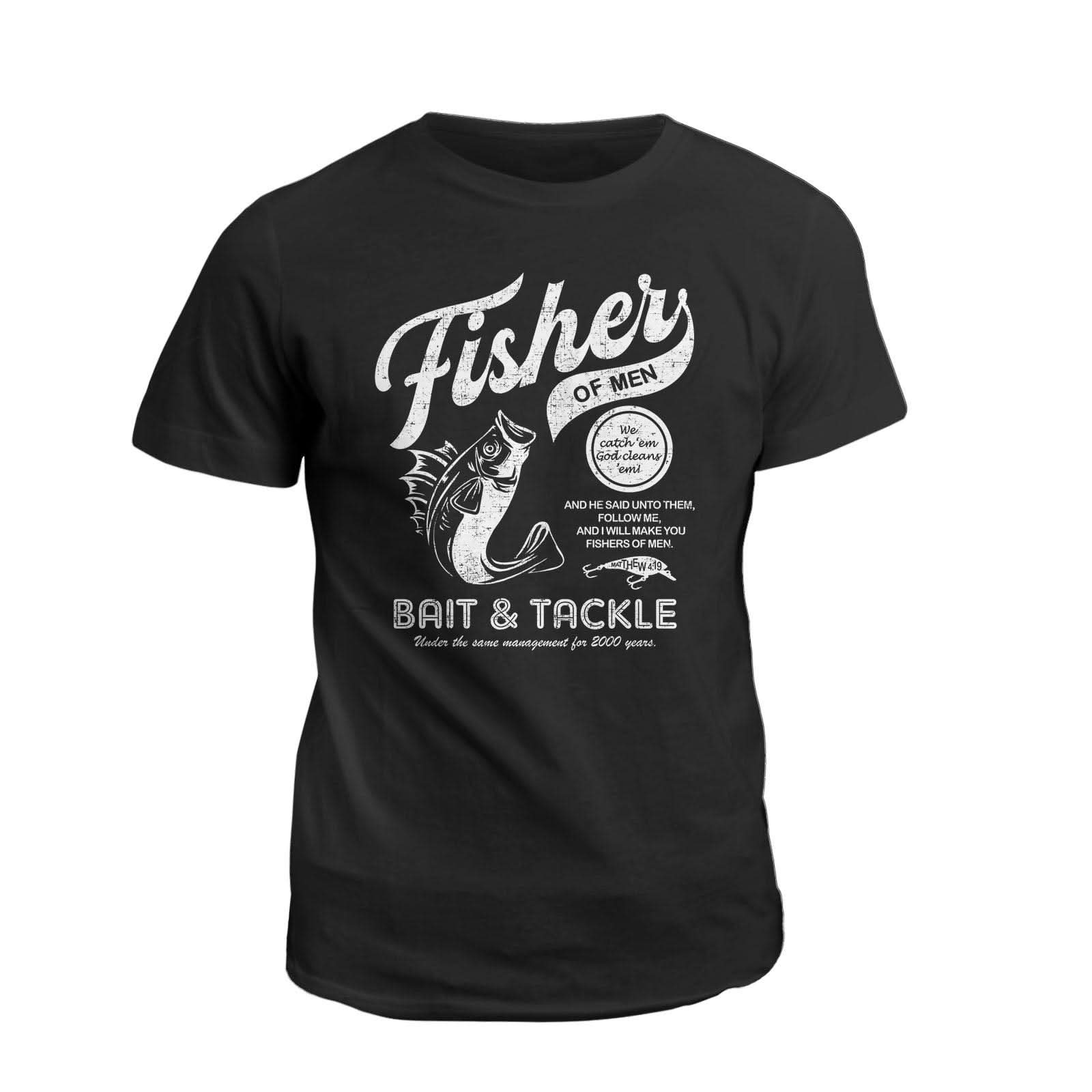Our True God Apparel T-Shirt / Black / S Fisher of Men